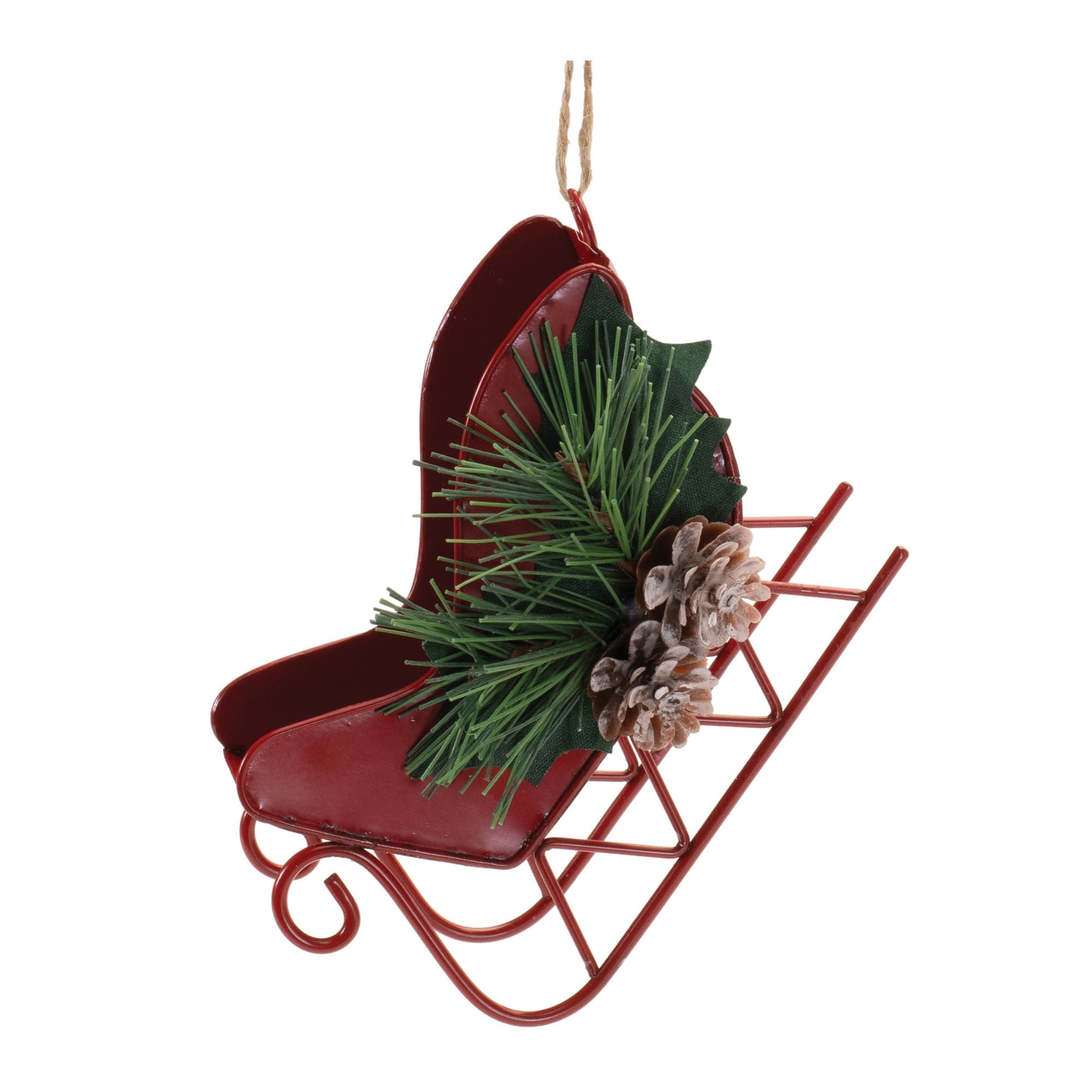 Sleigh Ornament (Set of 12) 4H Iron