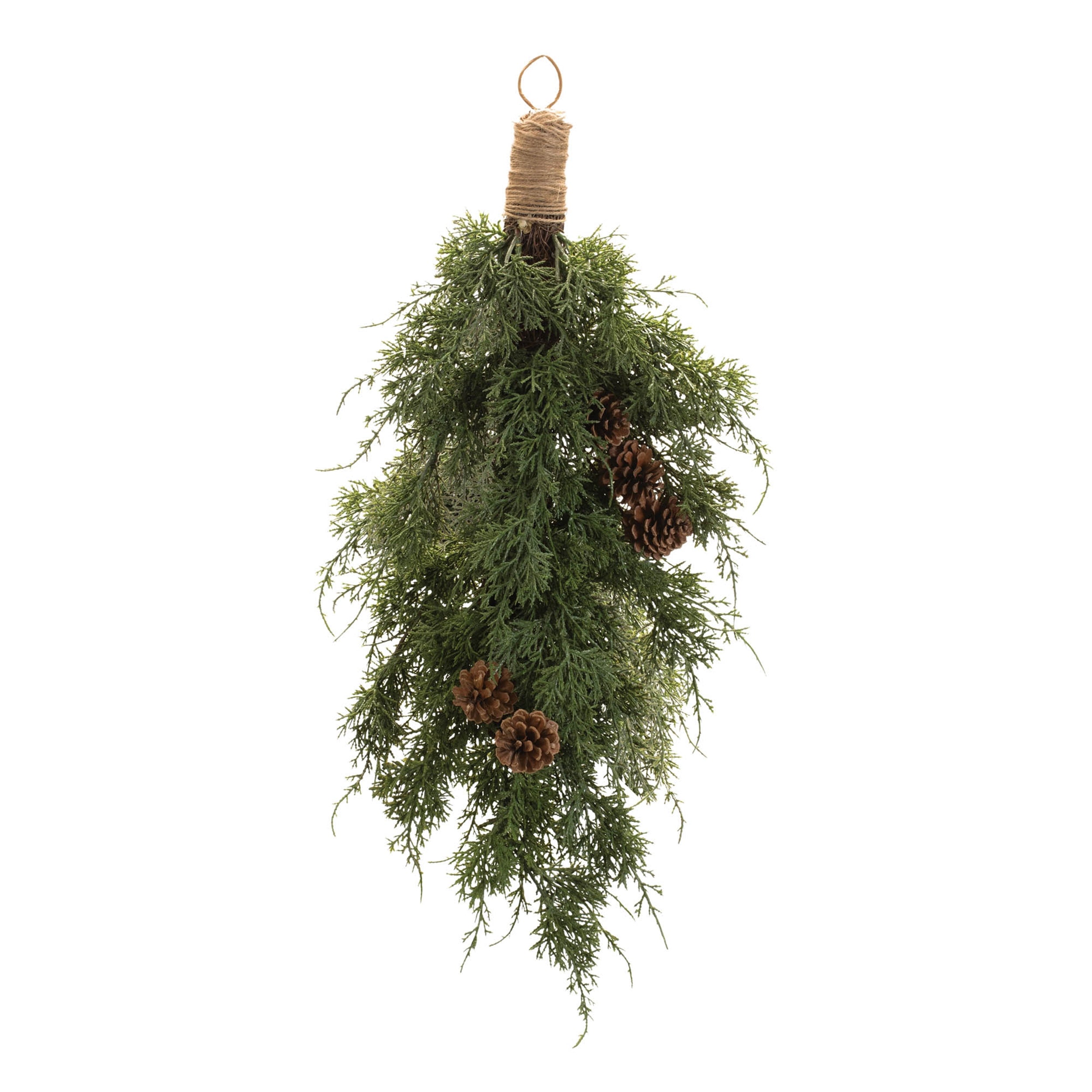 Pine Wall Swag 28H Plastic