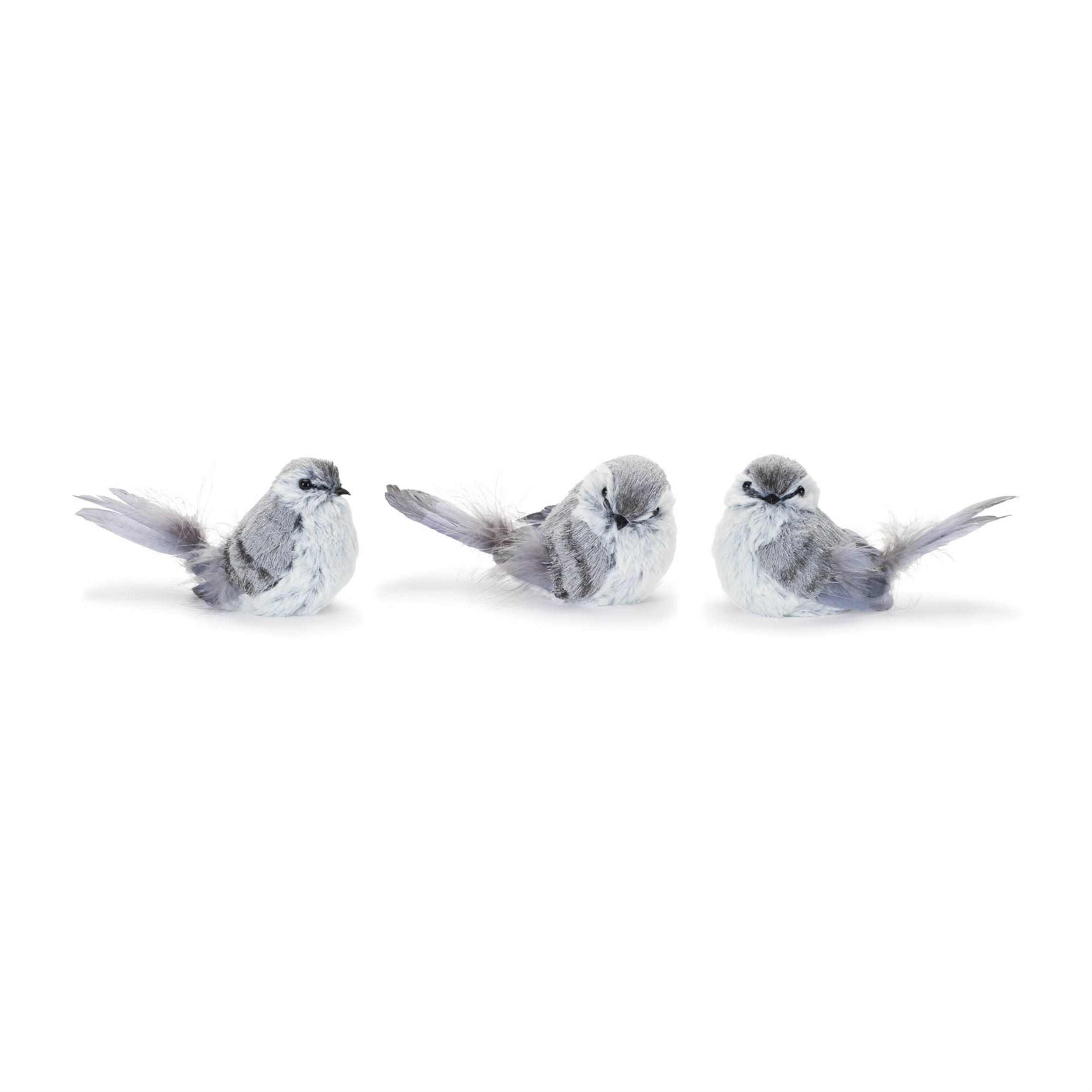 Bird (Set of 12) 3.5H Foam/Polyester/Feather