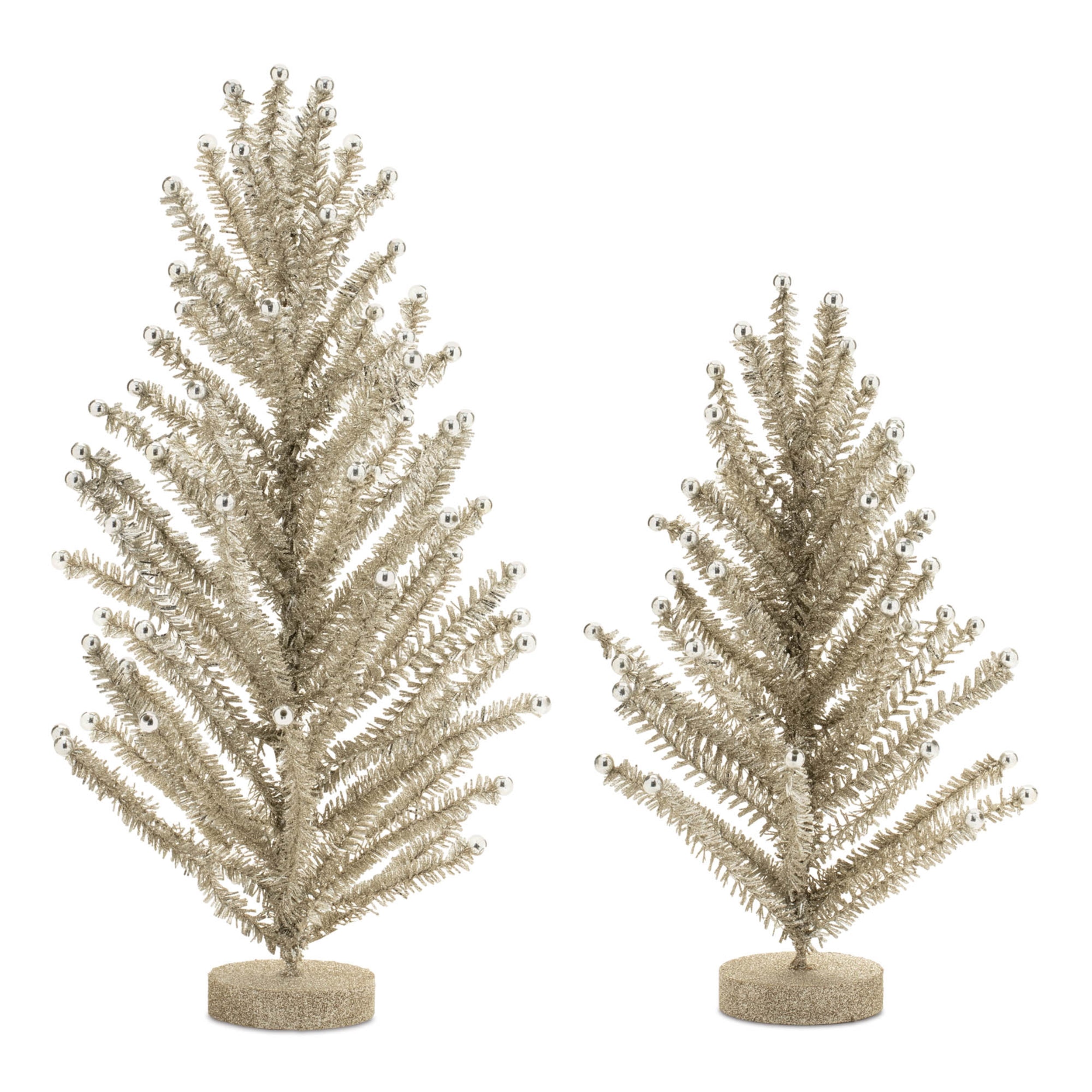 Mini Tree (Set of 2) 14H, 17.5H Plastic/MDF