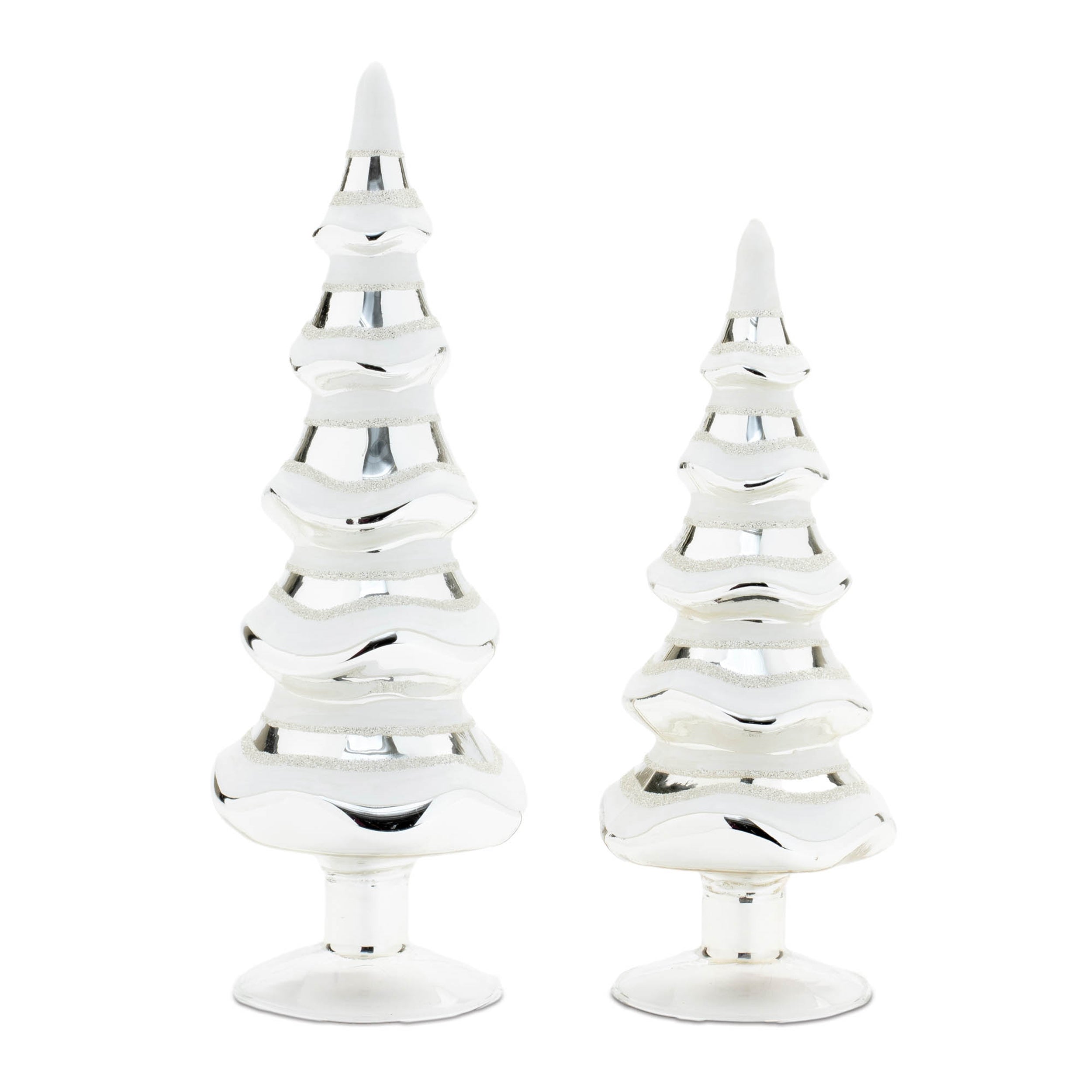 Tree (Set of 2) 9.5H, 11.5H Glass