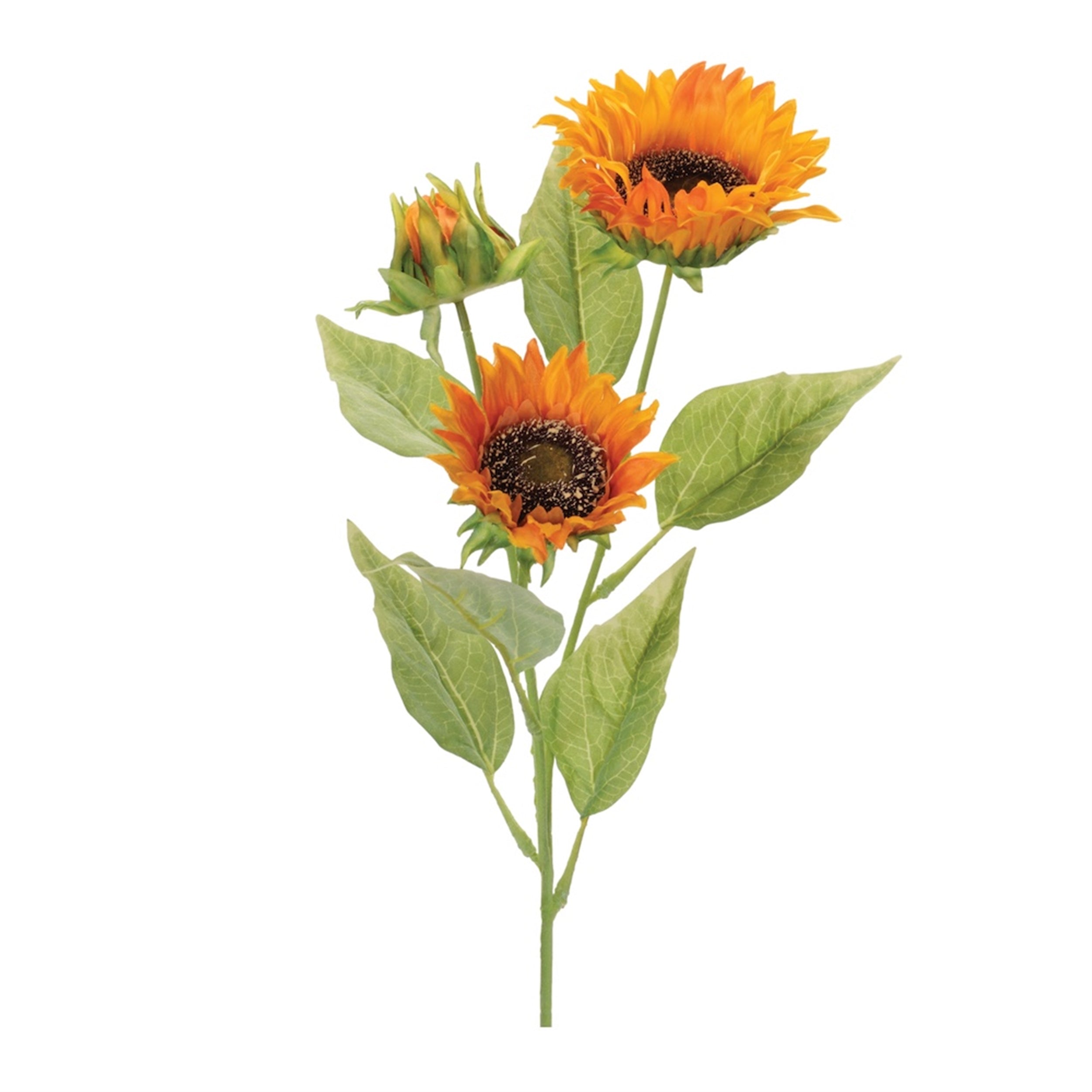 Triple Sunflower Stem (Set of 6) 26H Polyester