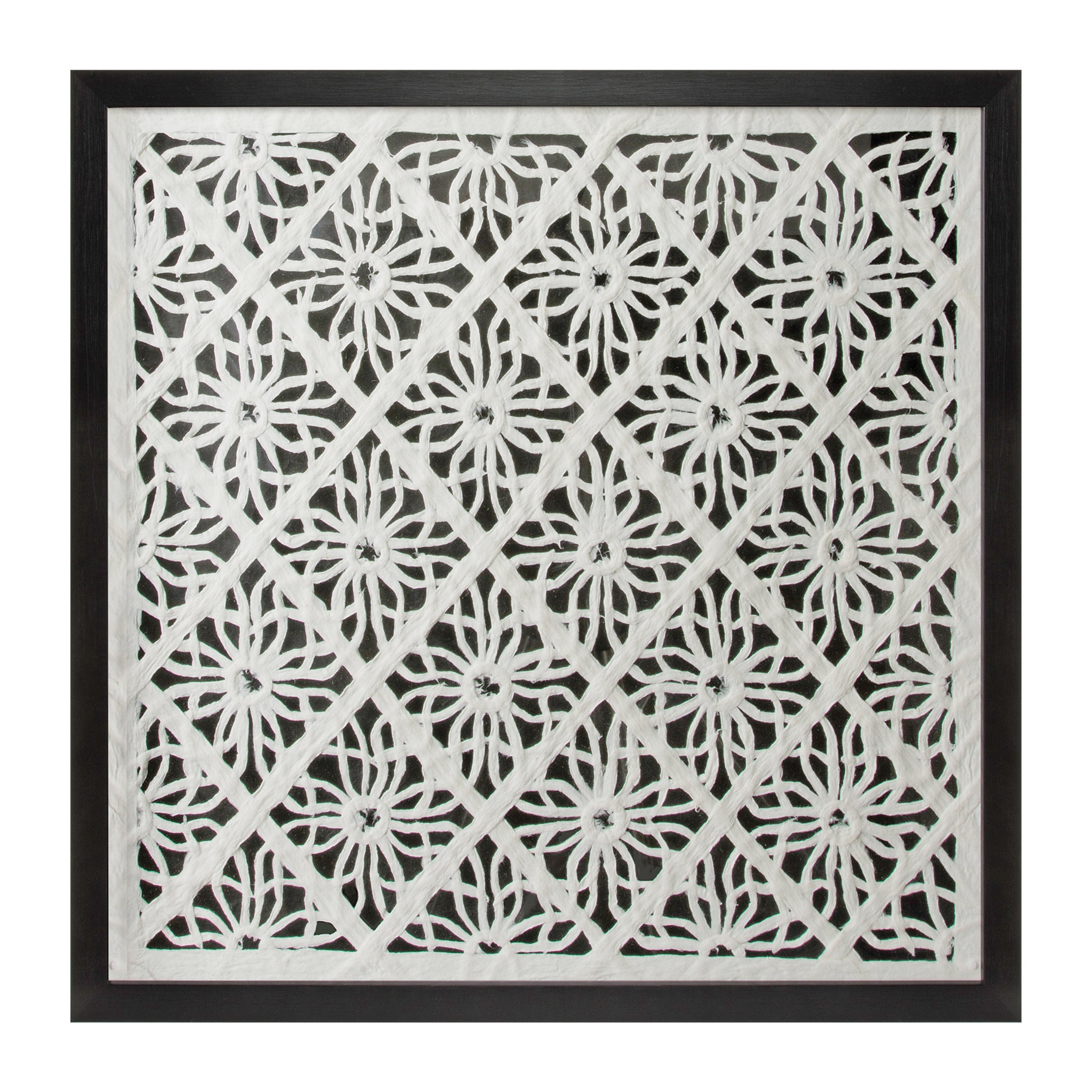 Framed Wall Decor 19.5SQ Paper/MDF/Glass
