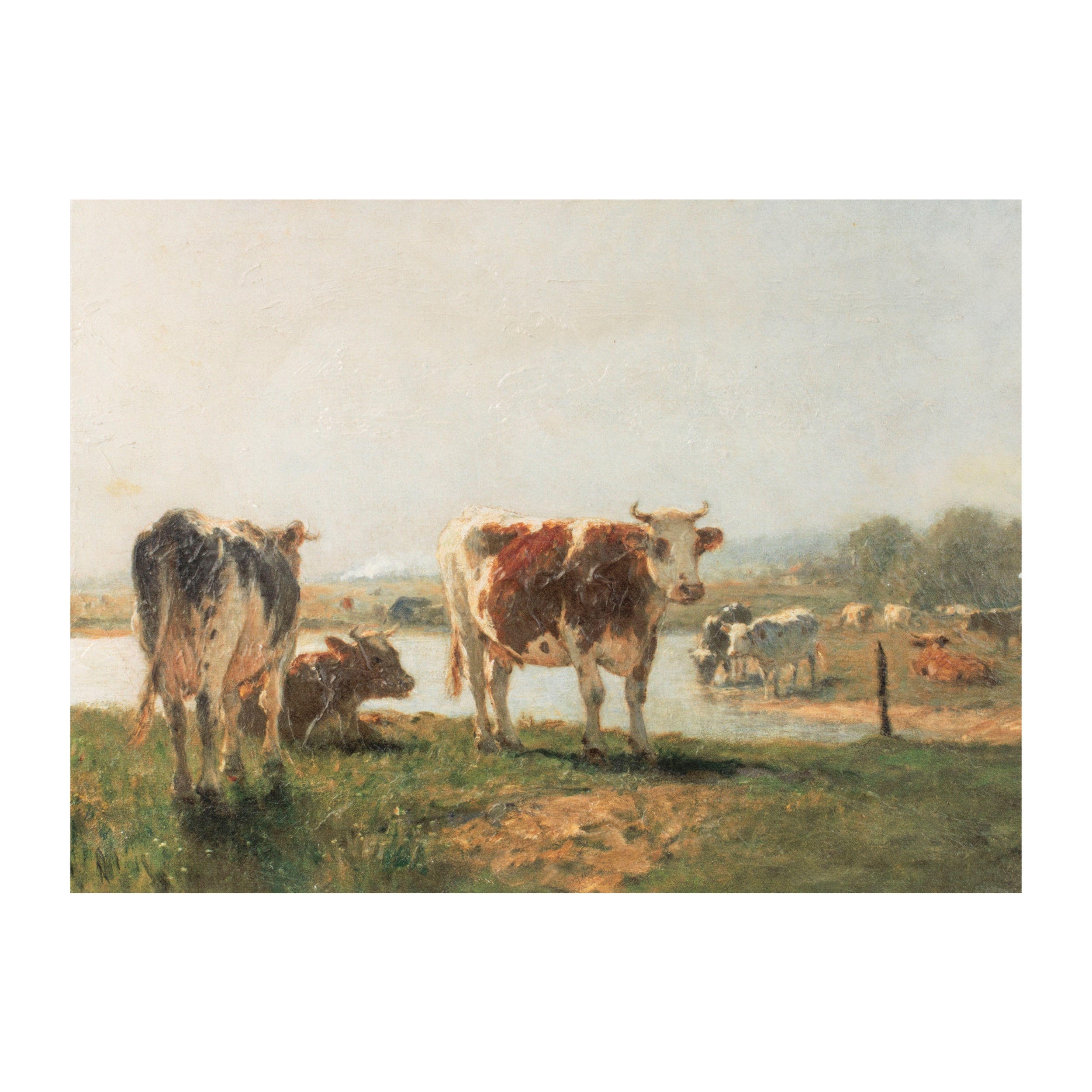 Cattle Print 15.75L x 11.75H MDF/Wood