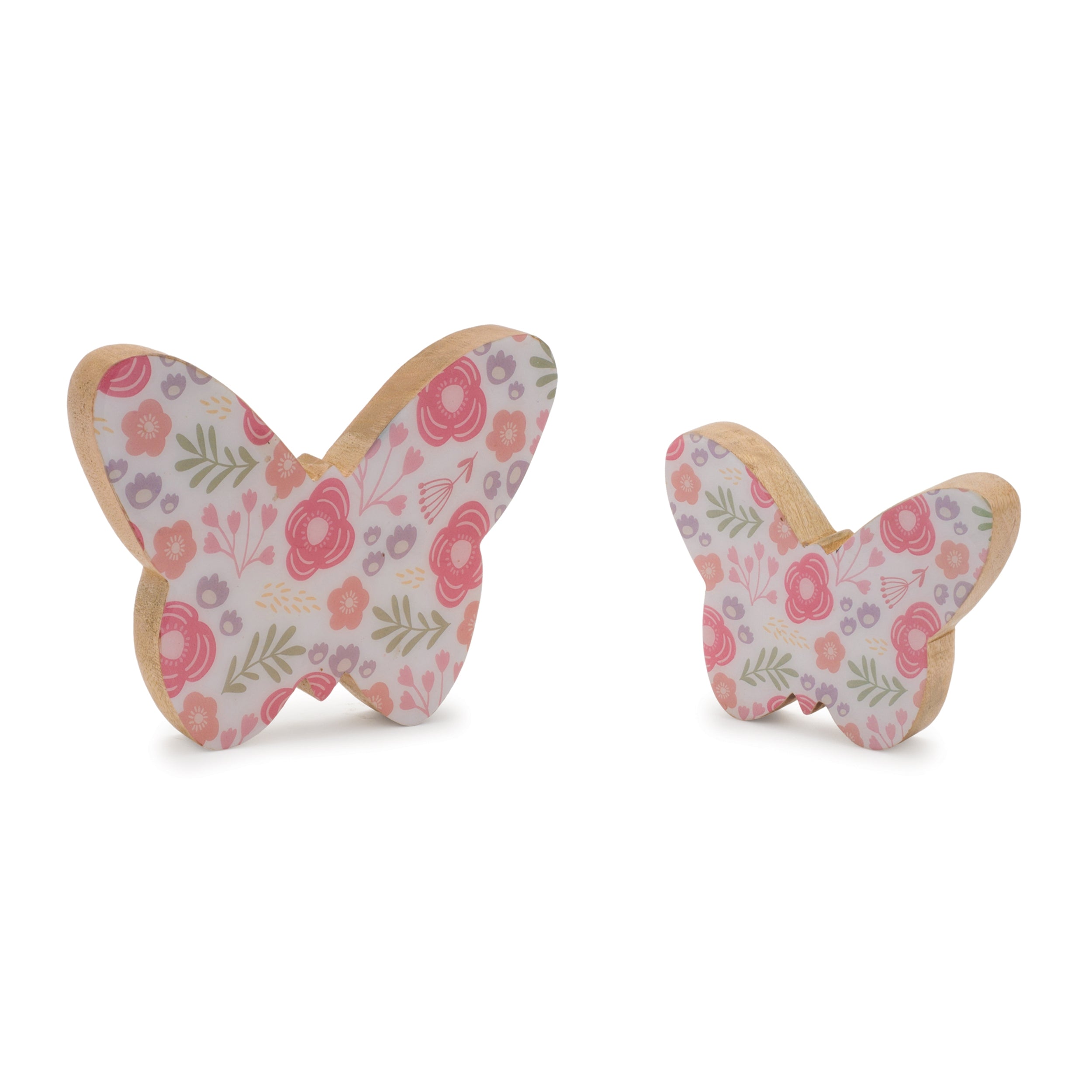 Butterfly (Set of 2) 3.5H, 5.5H Wood