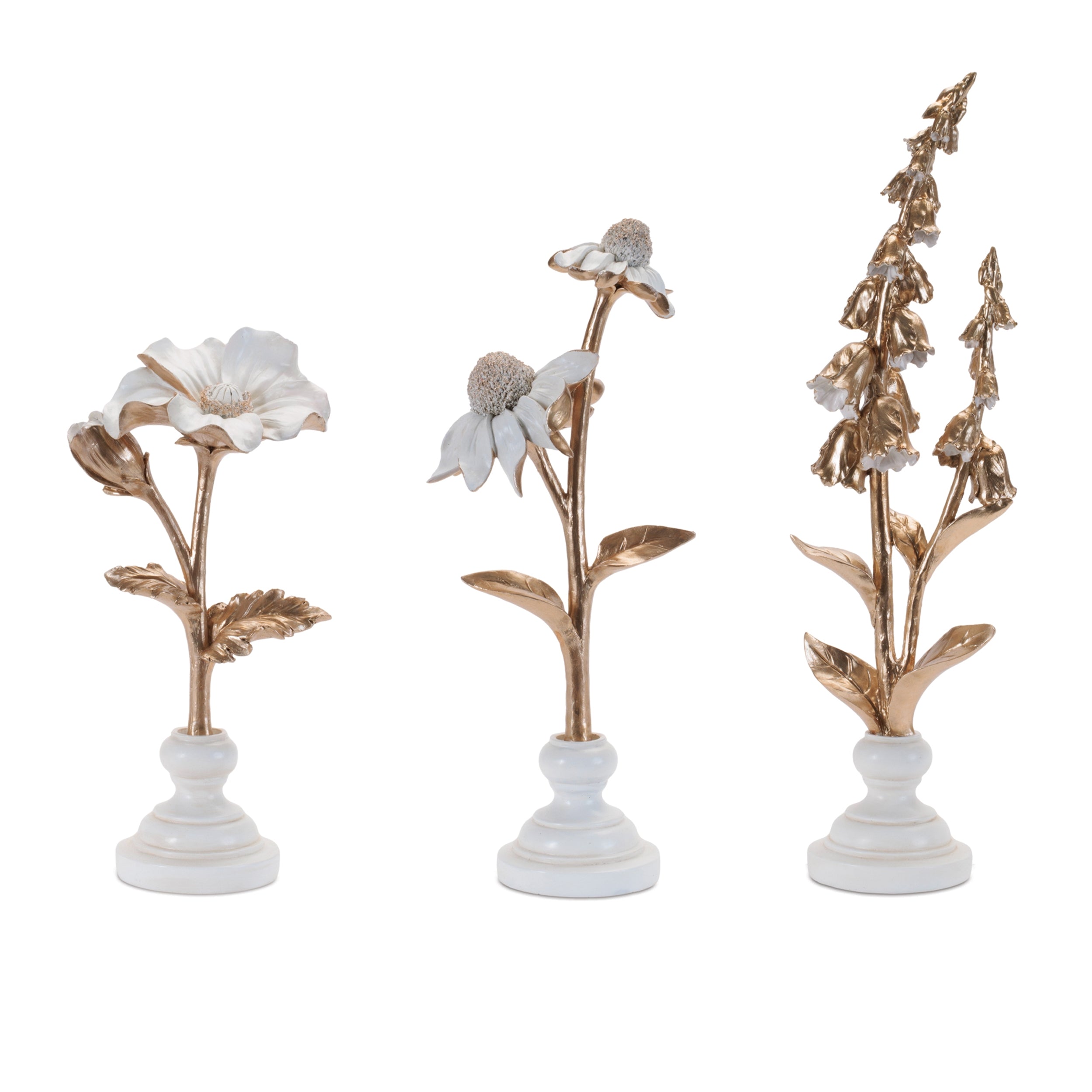 Floral Art (Set of 3) 12.25H, 14.5H, 17.75H Ceramic