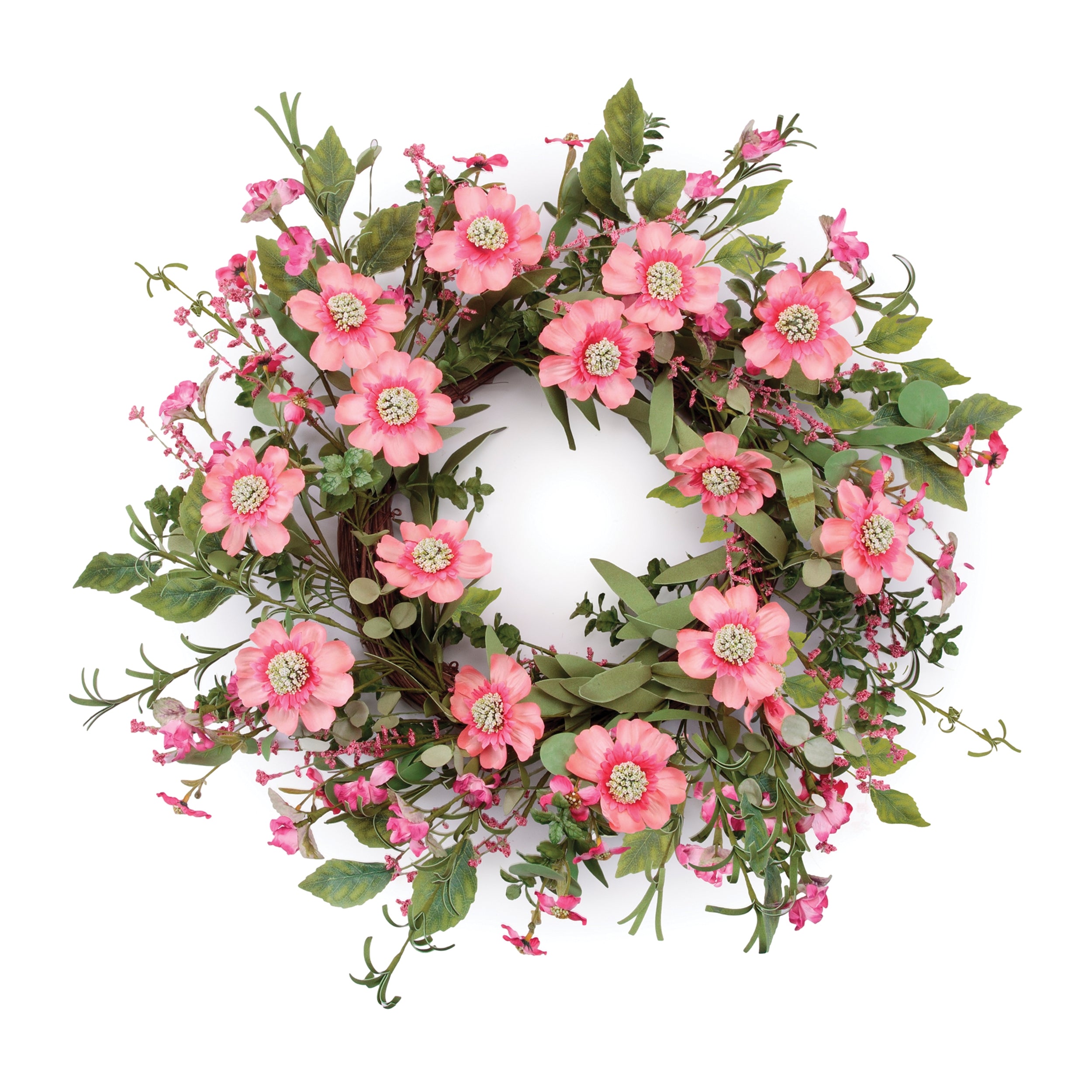 Mixed Scabiosa Wreath 22D EVA/Polyester