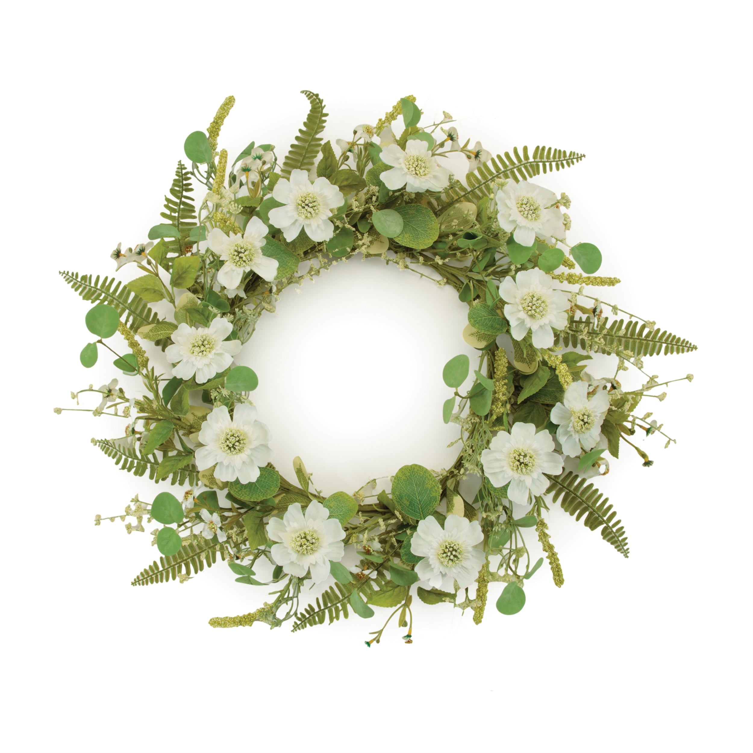 Scabiosa Wreath 22D Polyester