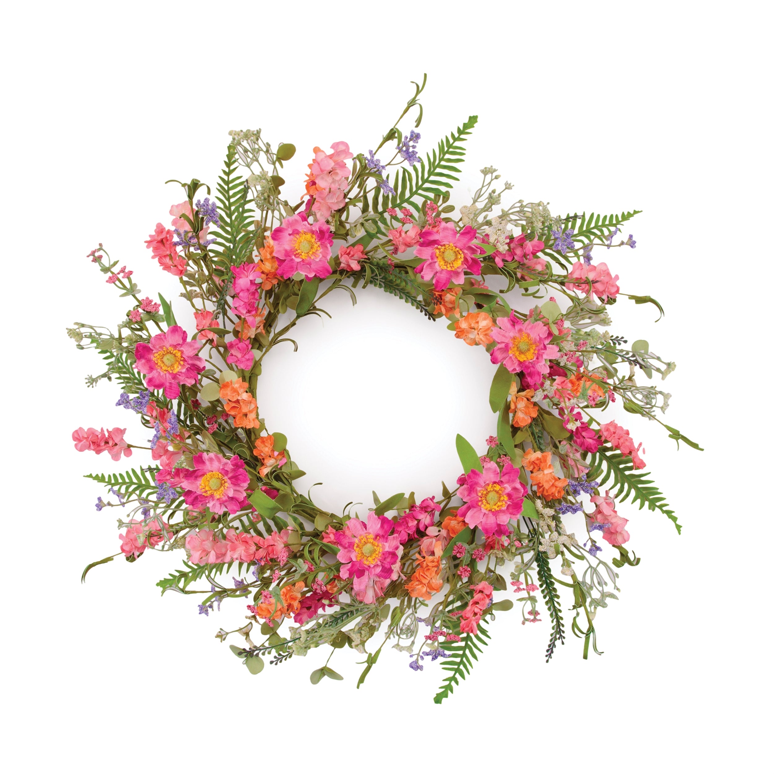 Mixed Floral Wreath 20D Polyester