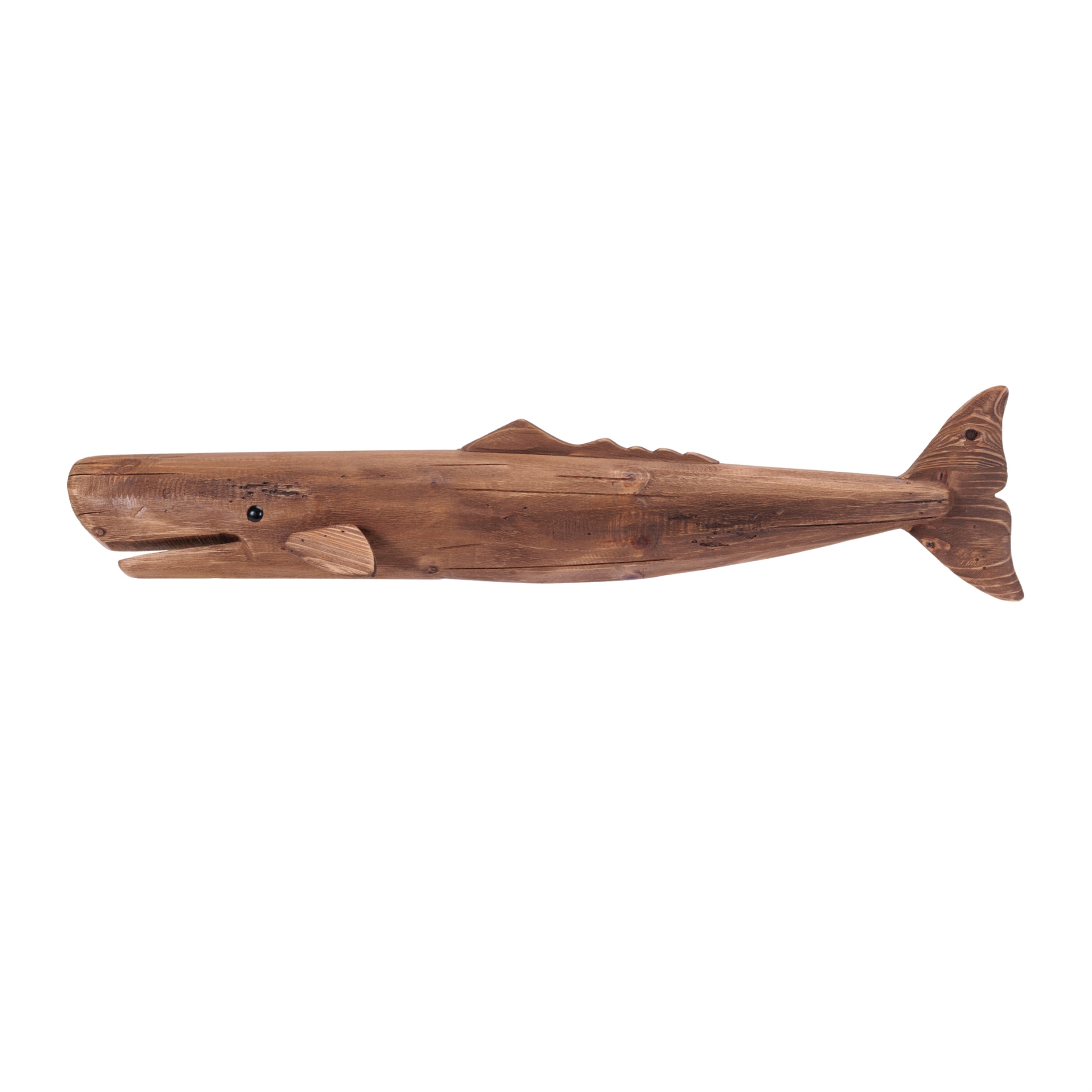 Whale Wall Decor 34L x 7.5H Wood