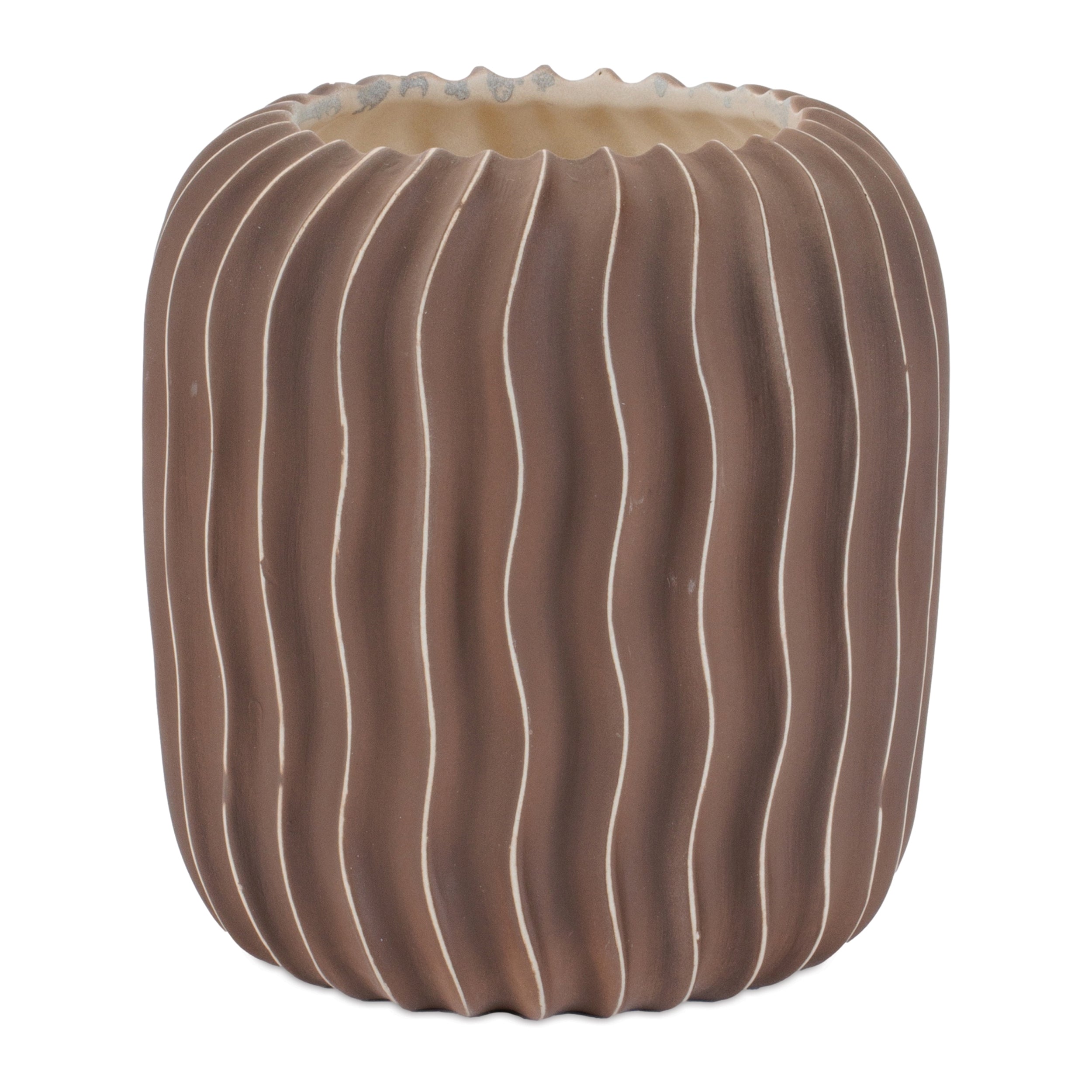Container (Set of 2) 6.5D x 7.25H Ceramic