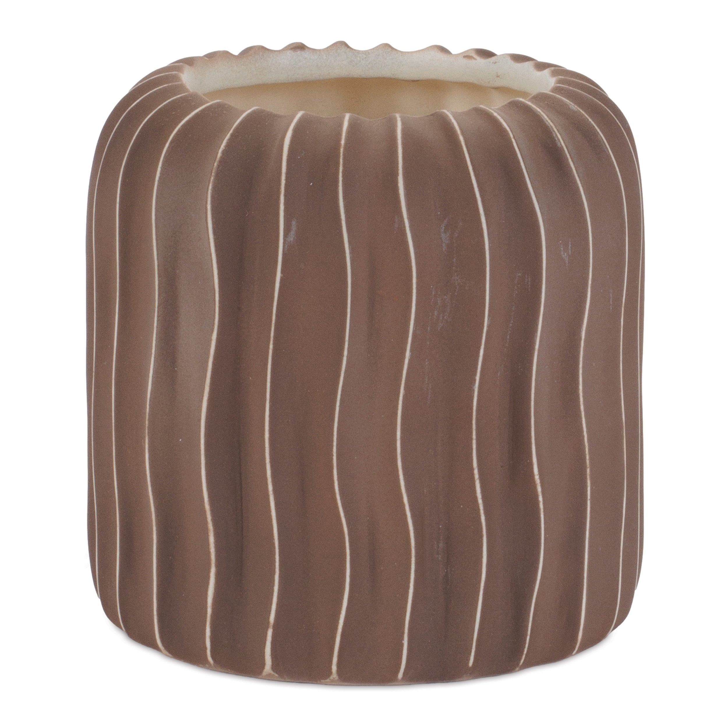 Container (Set of 2) 4.75D x 5H Ceramic