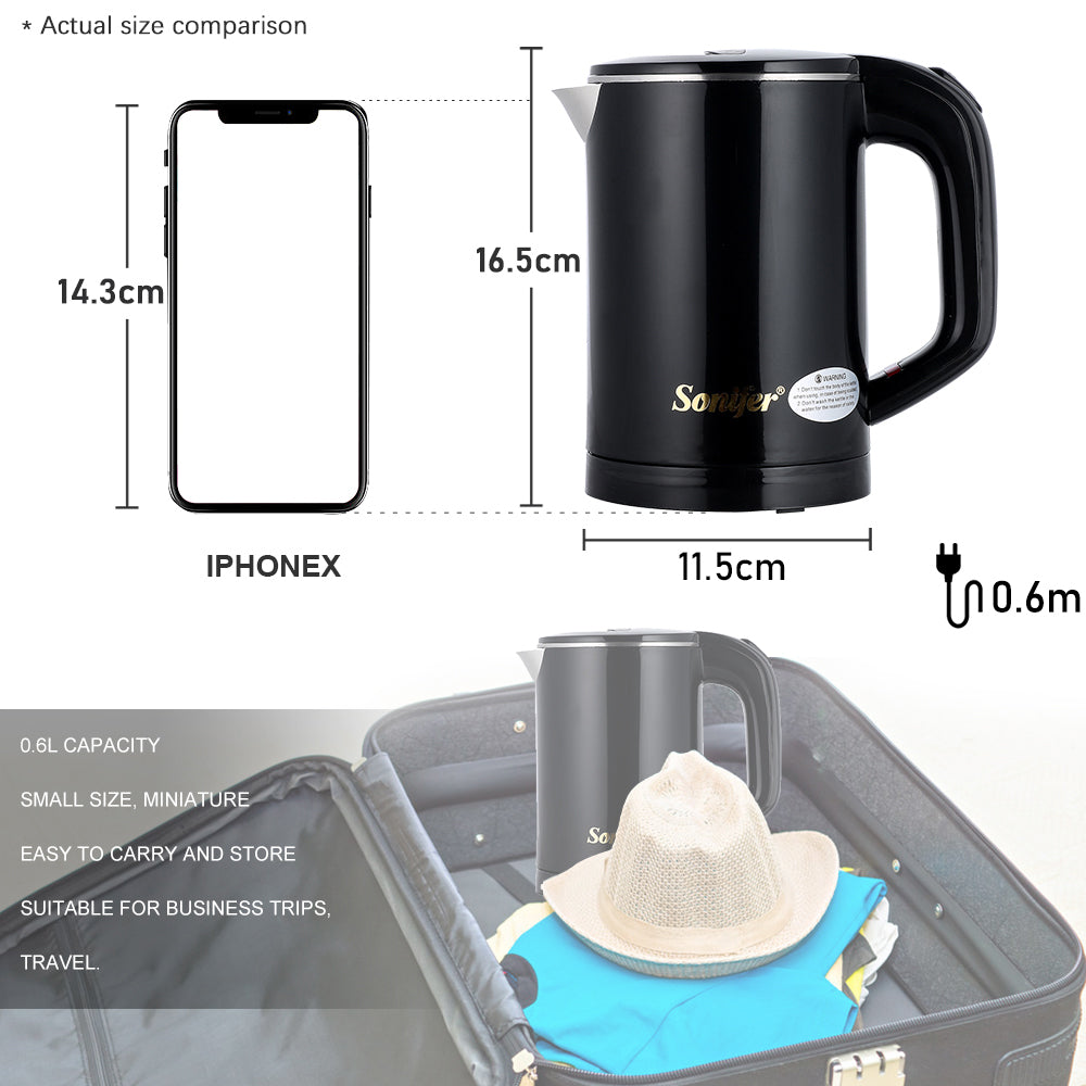 Kettle Thickened 304 Steel Anti-scald Plastic