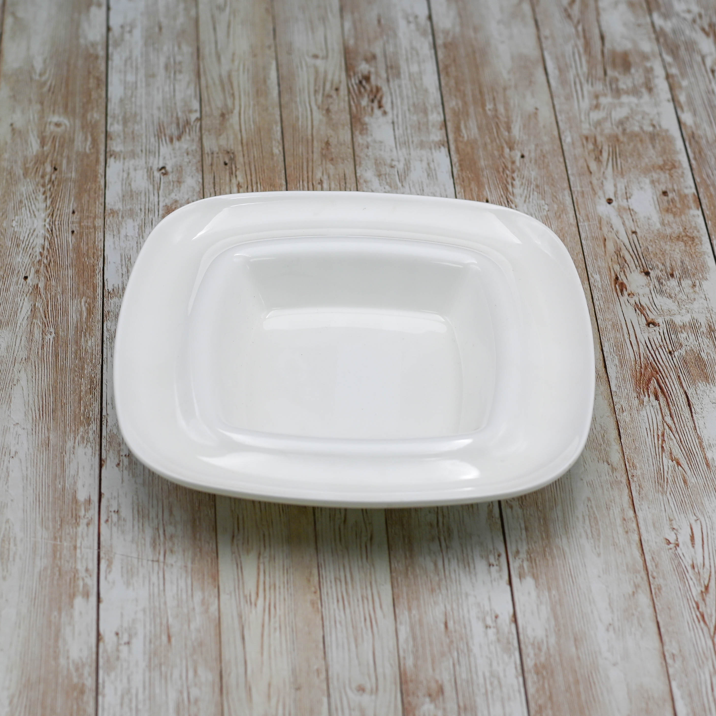 White Deep Plate 8.5" inch X 8.5" inch | 10 Fl Oz |