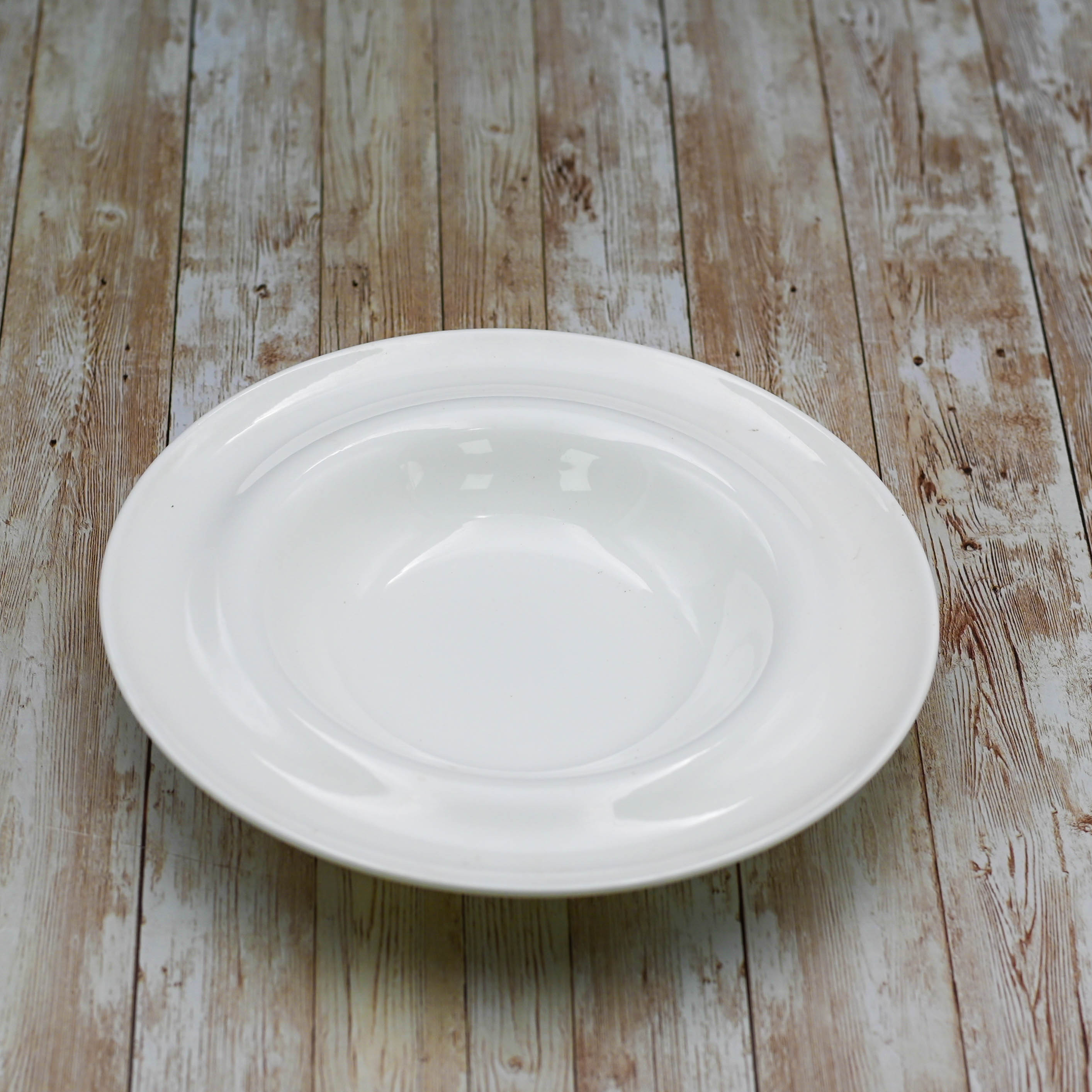 Set Of 3 White Deep Soup Plate 9" inch | 10 Fl Oz |