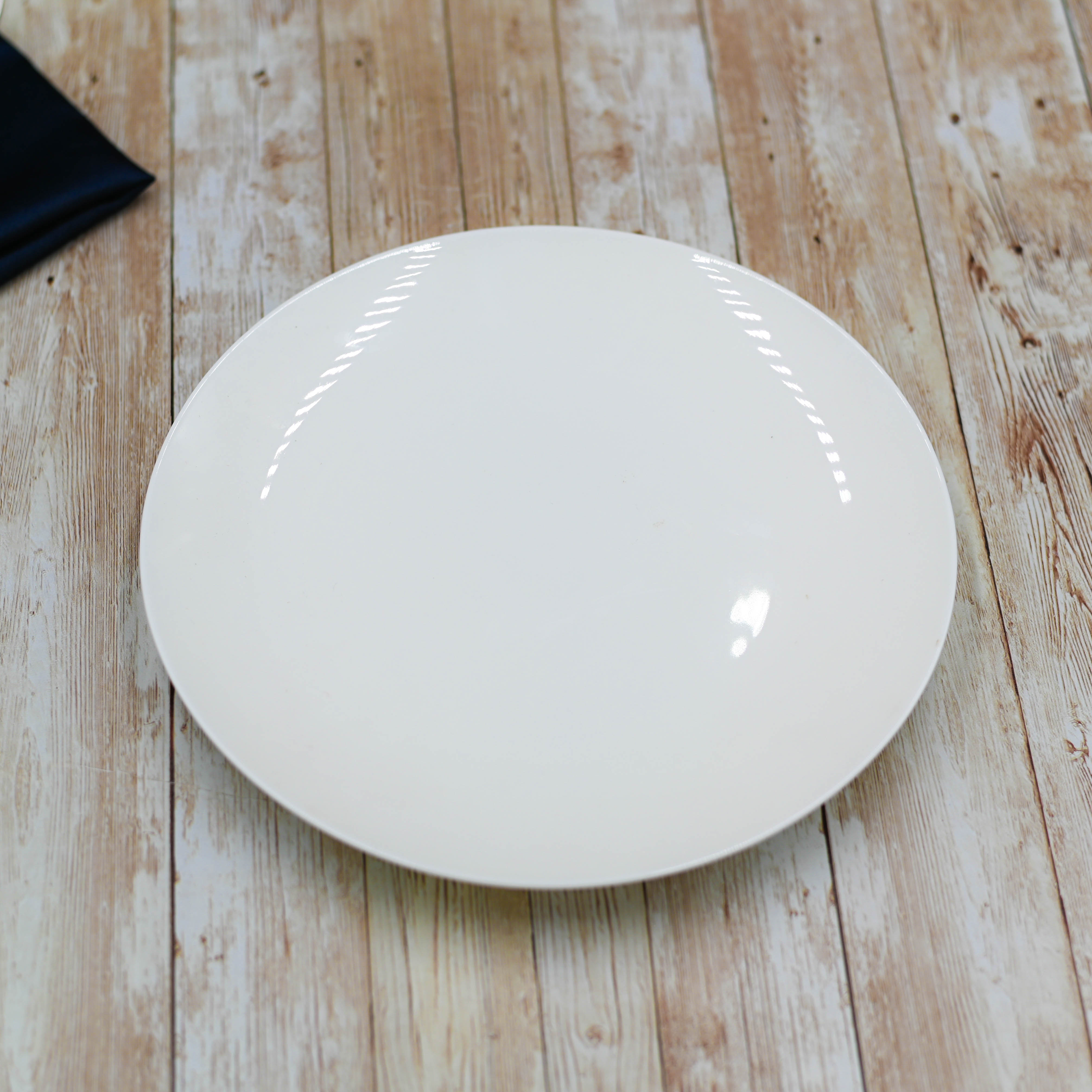 Set Of 3 White Round Deep Plate 9" inch | 23 Cm