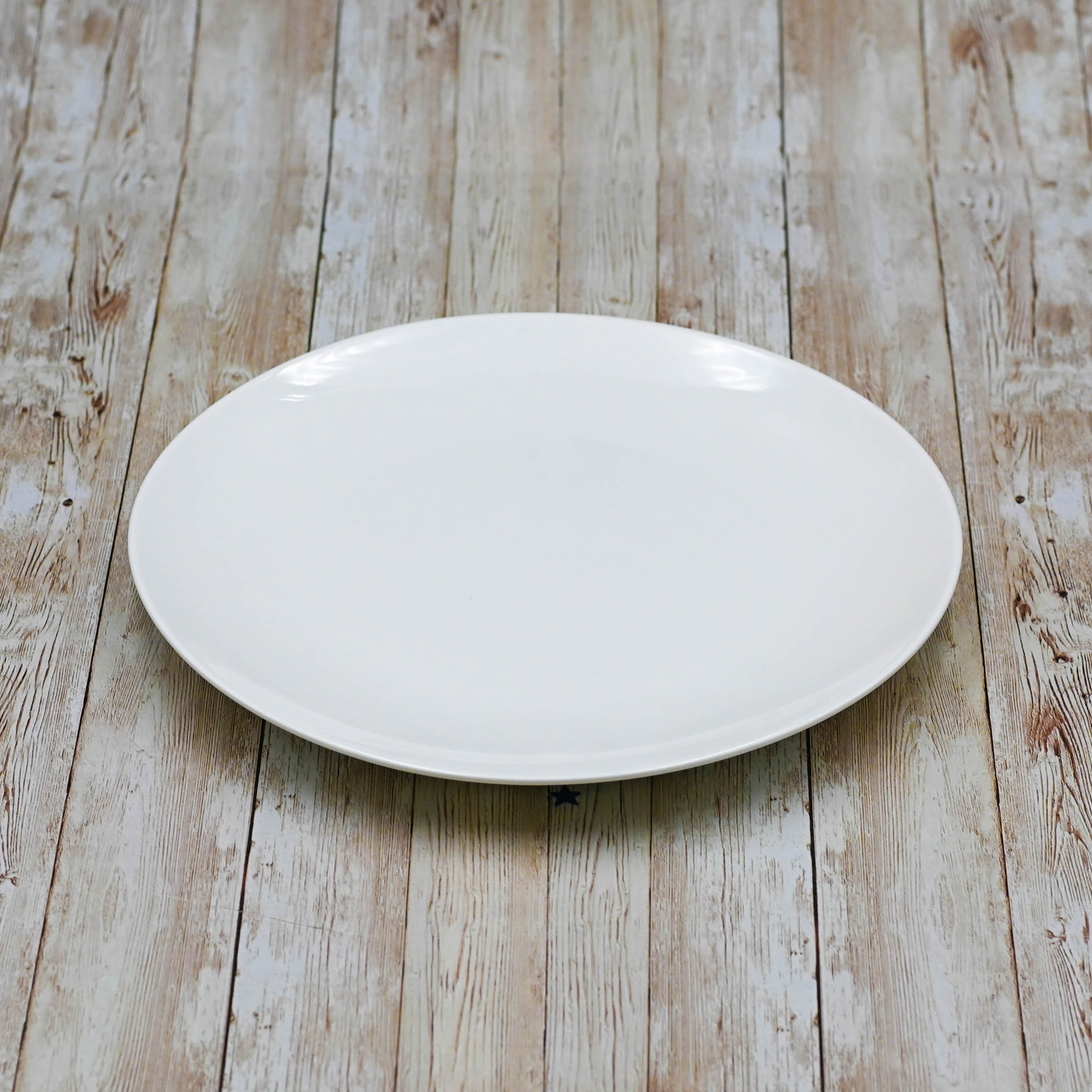 Set Of 3 White Dinner Plate 11" inch | 28 Cm