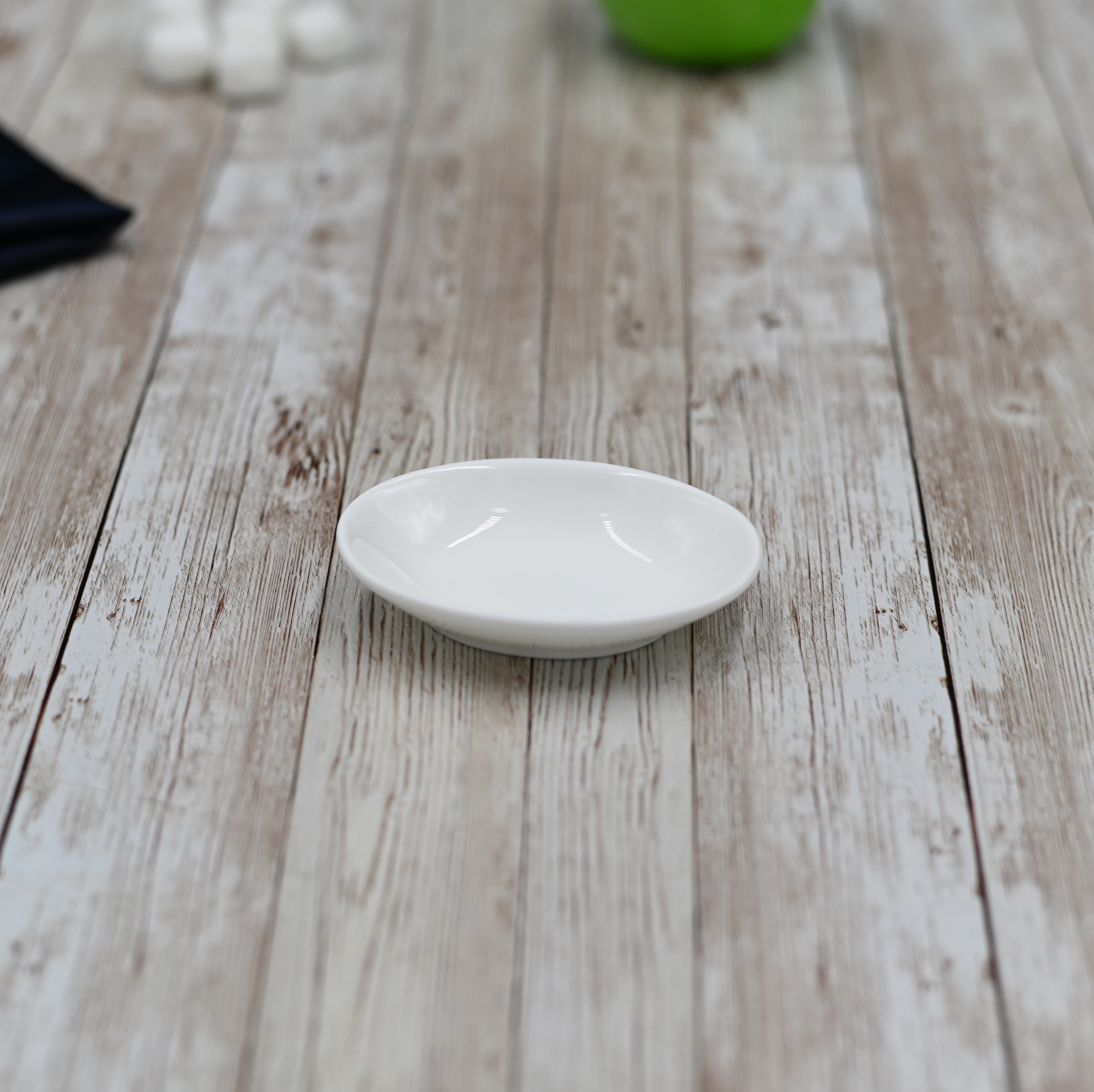 White Snack / Sauce Snack Dish 3.5" inch X 2.5" inch |