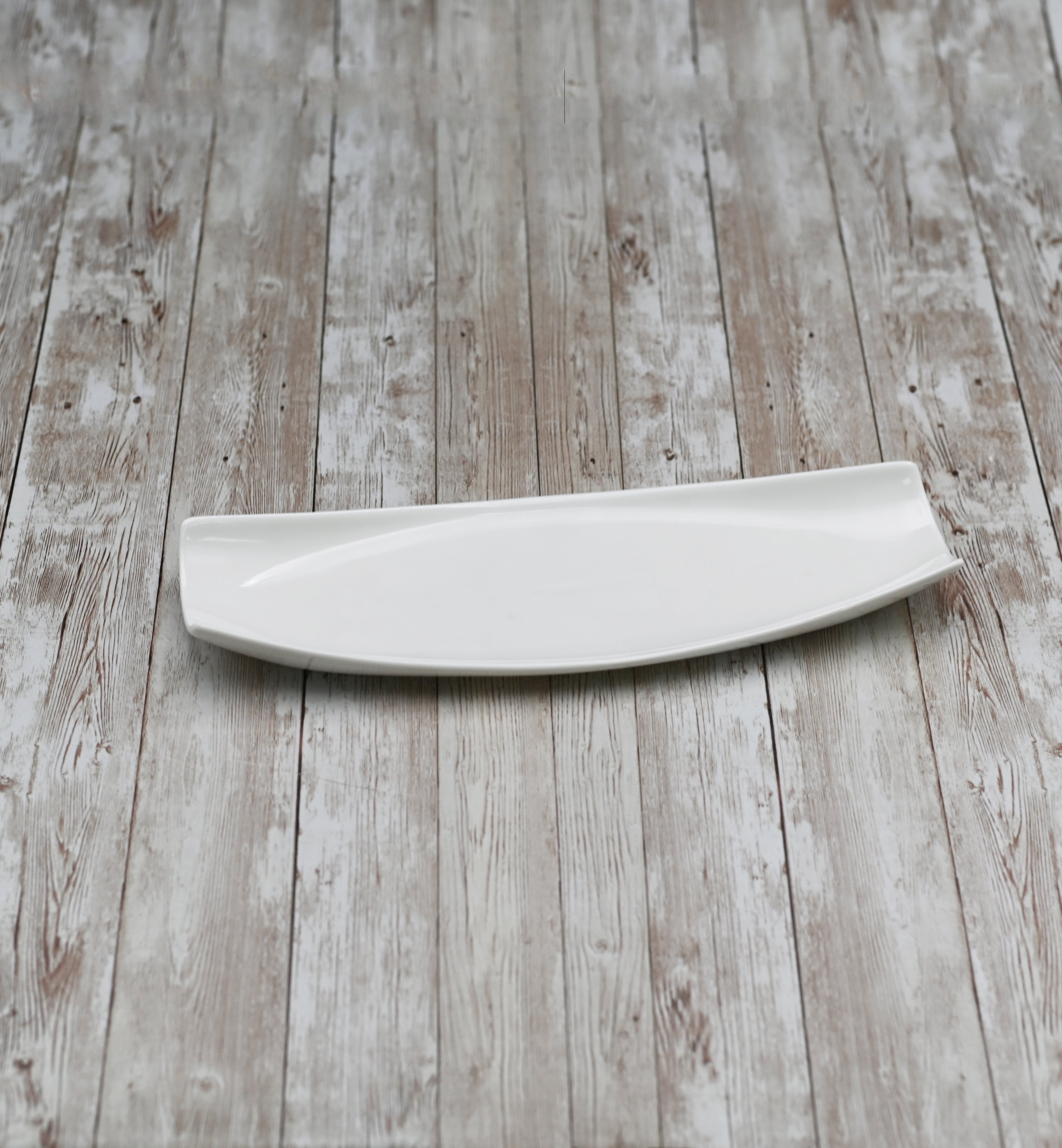 Set Of 3 White Celery Tray / Dish 14" inch X 4.5" inch | 35 X 11 Cm