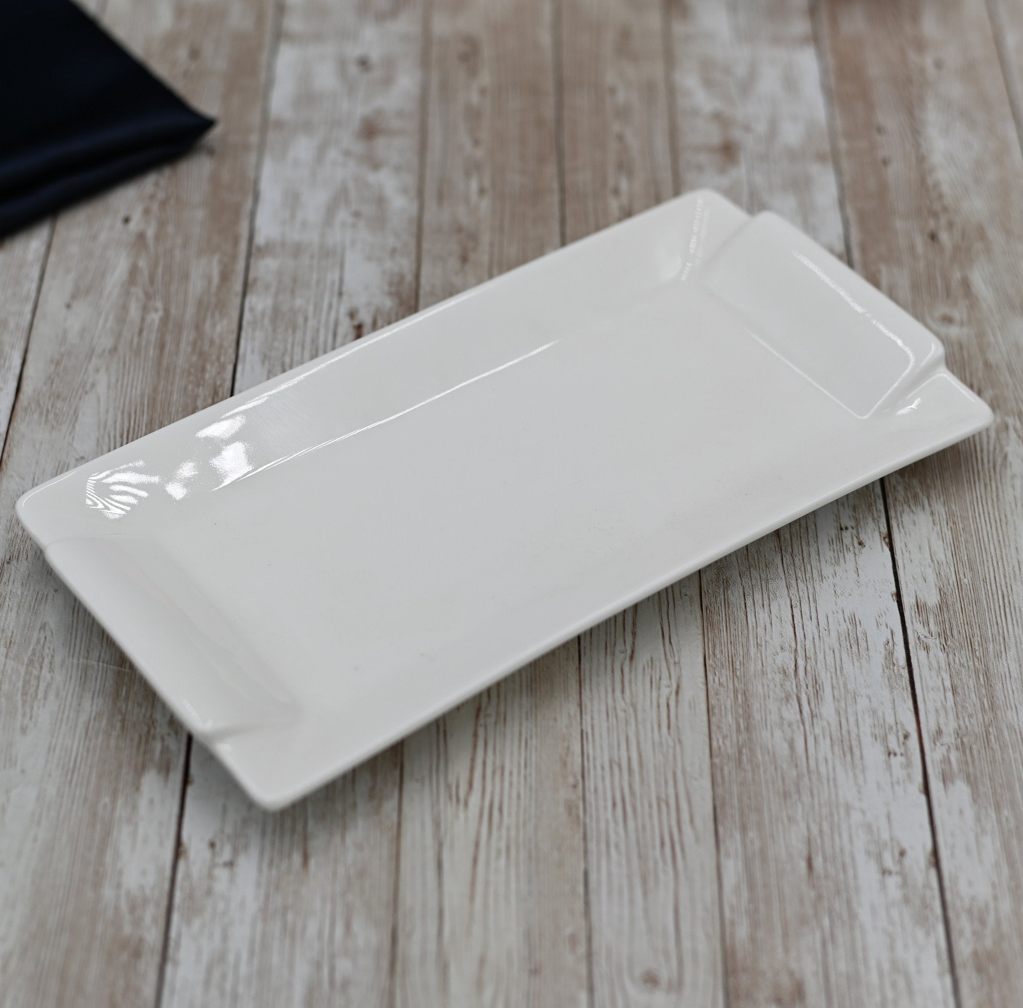 White Rectangular Platter 11.5" inch X 6" inch| 29.5 X 15 Cm