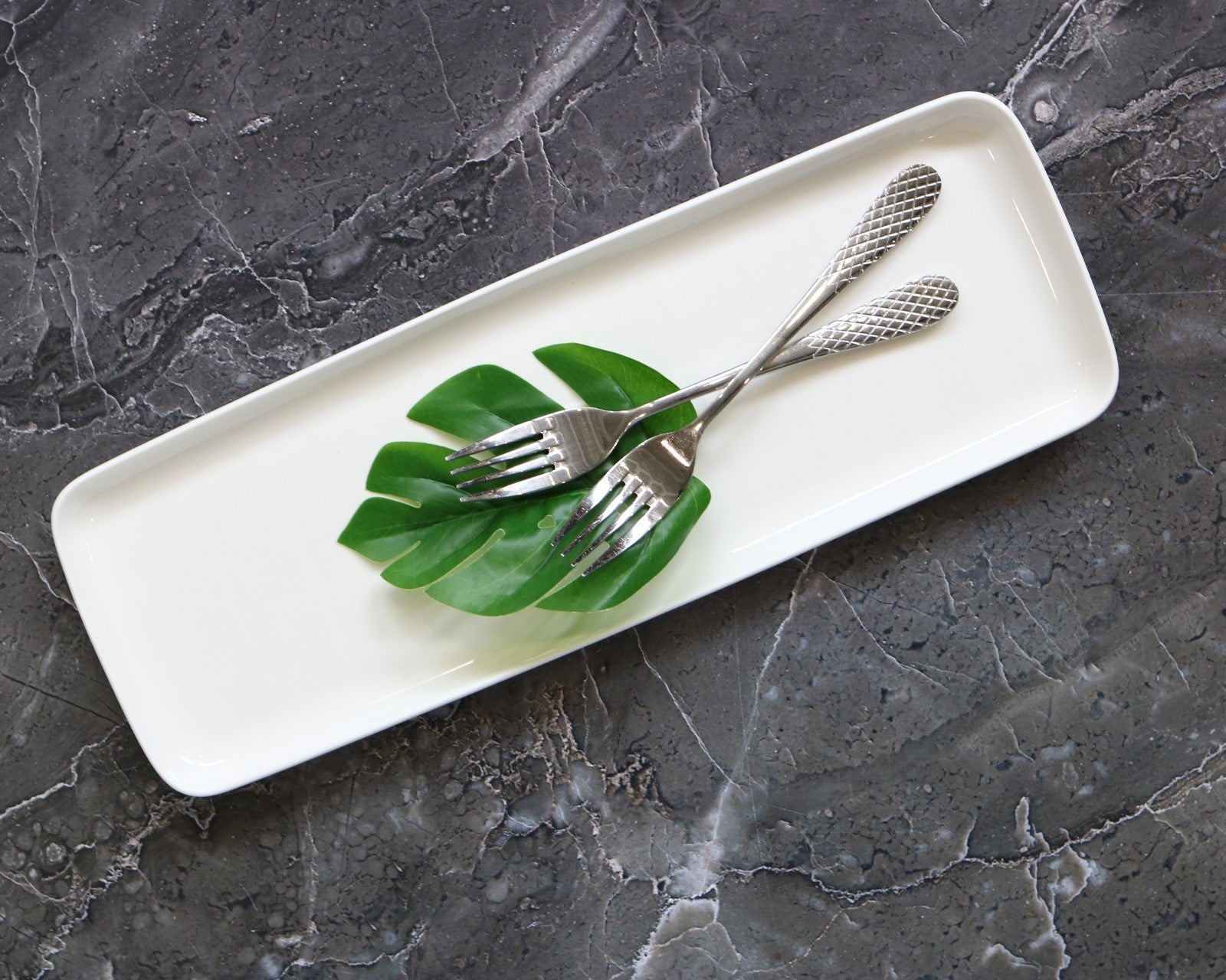White Rectangle Dish 15.5" inch X 5" inch | 39 X 13 Cm