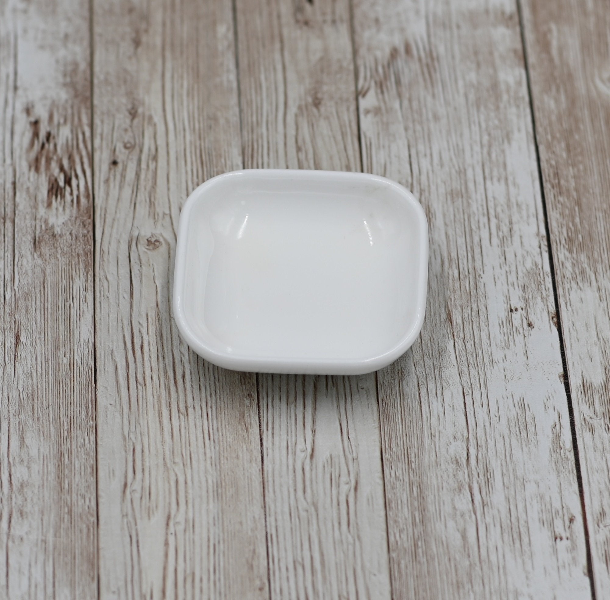 Set Of 12 Small White Square Dish 2.75" inch X 2.75" inch | 7 X 7 Cm
