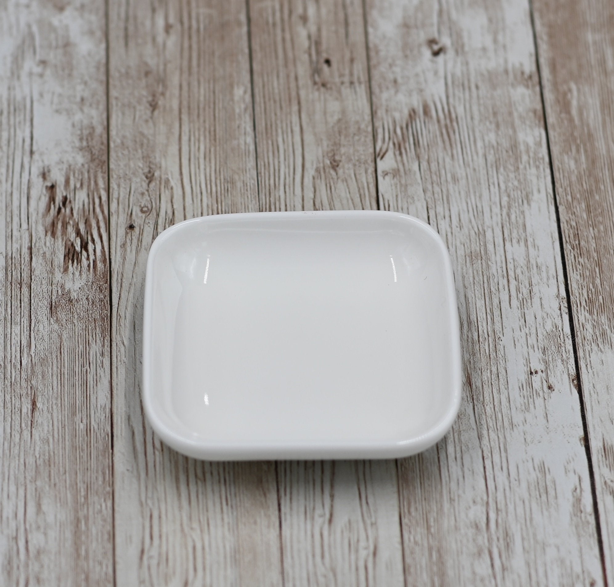 Set Of 12 Small White Square Dish 3.5" inch X 3.5" inch | 8.5 X 8.5 Cm