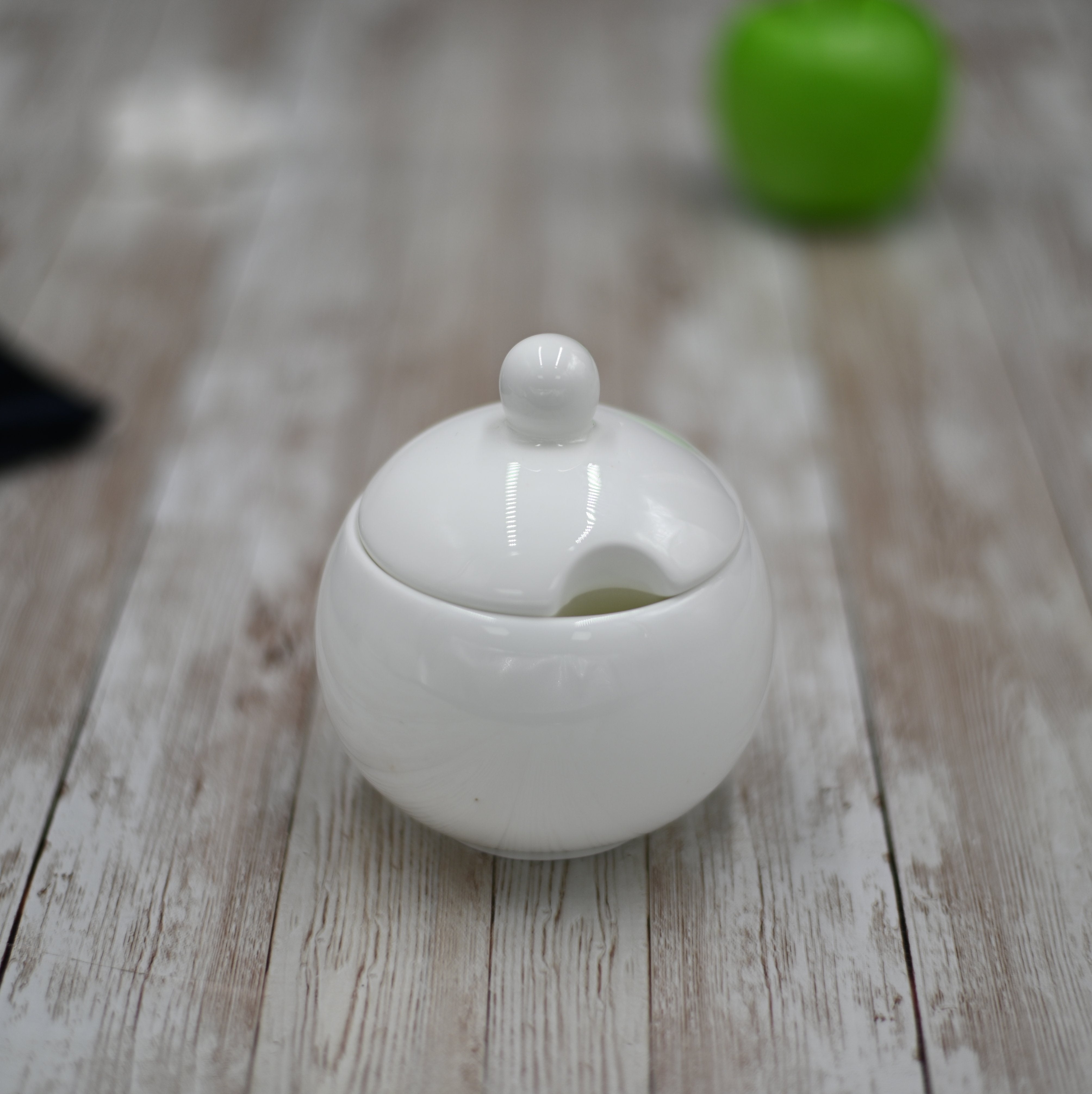 Set Of 6 White Sugar Bowl 11 Oz | 325 Ml