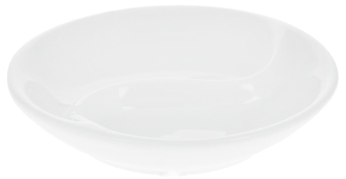 Set Of 12 Round White Ying Yang Divided Soy Dish 3.5" inch | 9 Cm
