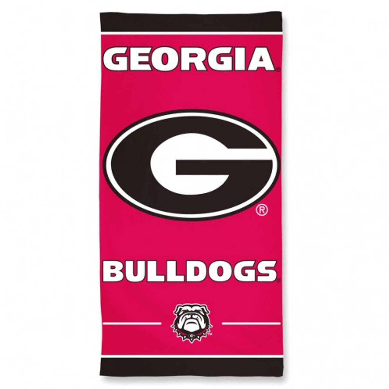 Georgia Bulldogs Towel 30X60 Beach Style