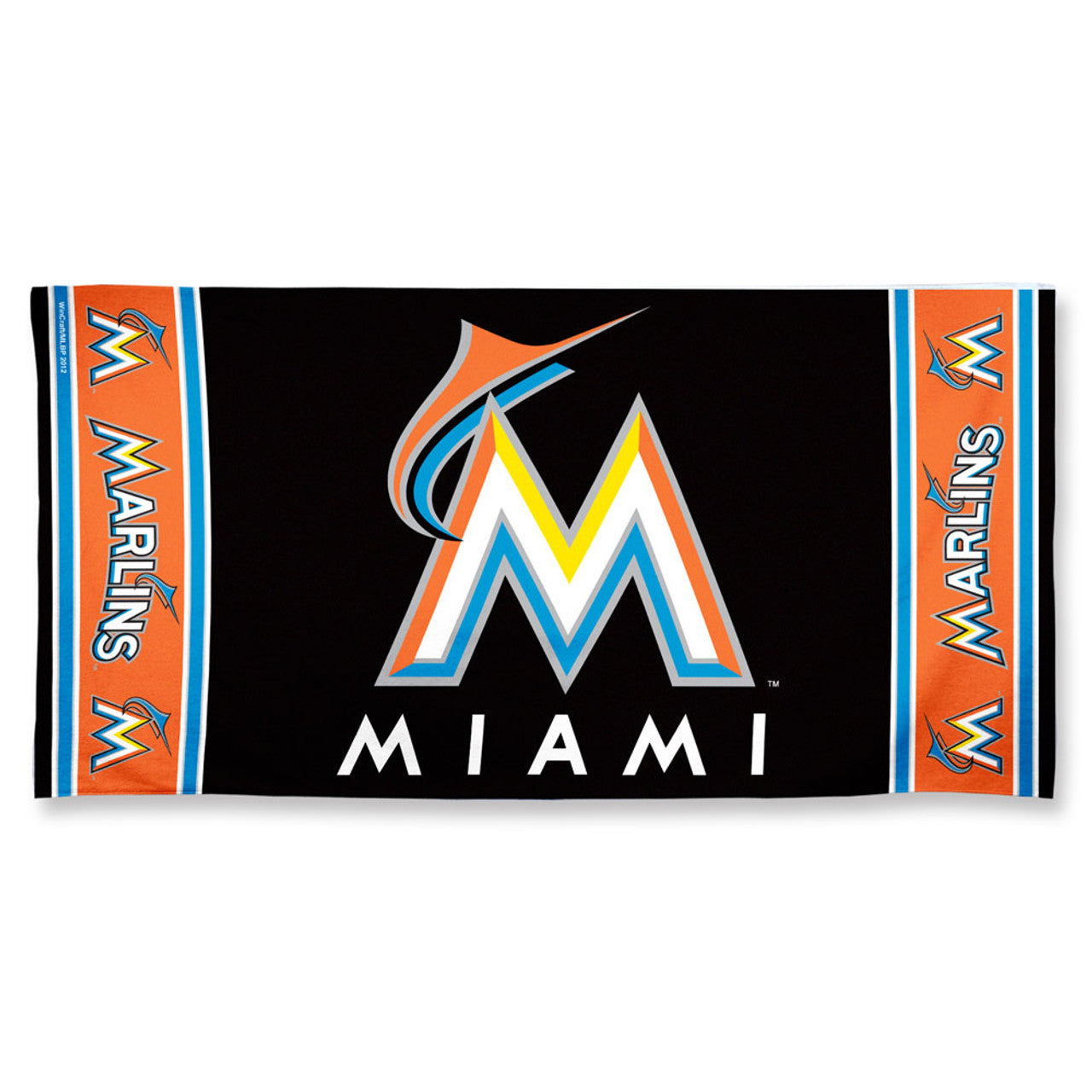 Miami Marlins Towel 30X60 Beach Style - Special Order