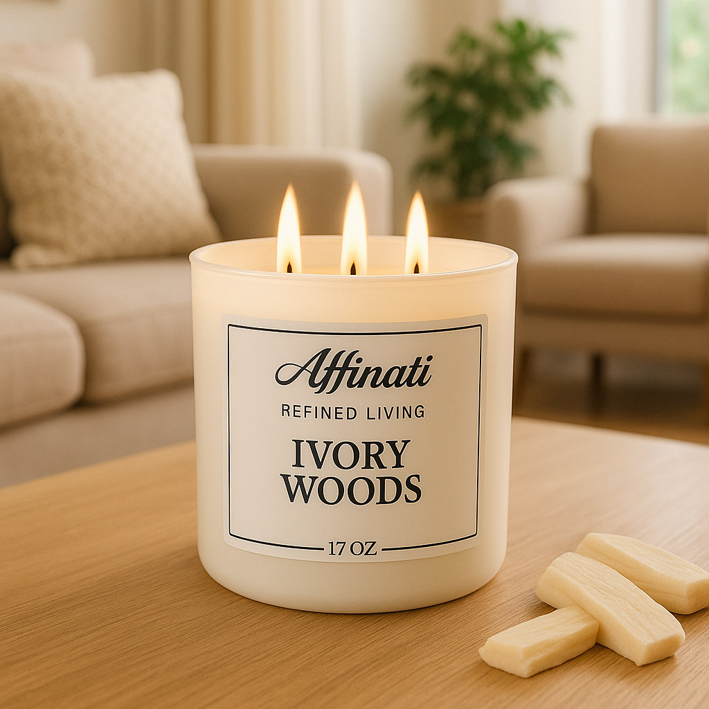 3-Wick Ivory Woods Candle