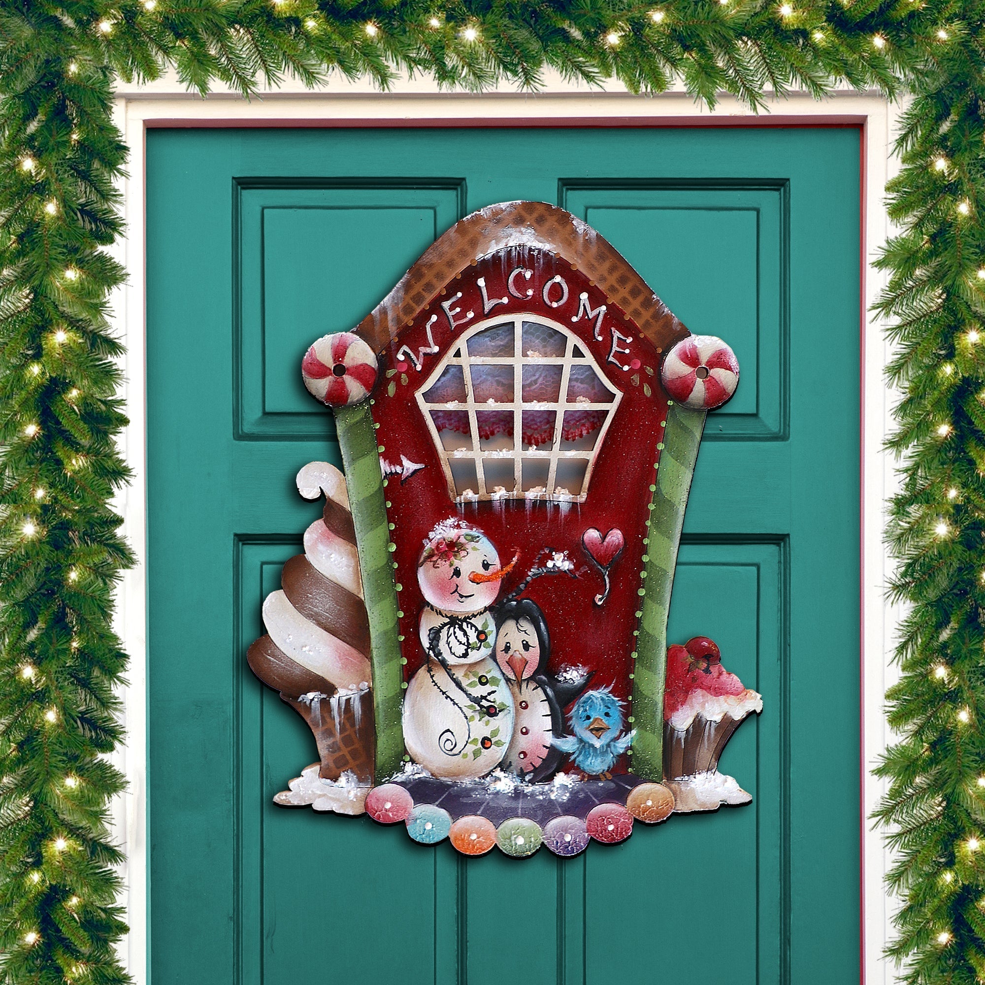 A Season of Sweet Christmas Holiday Door Decor by Jamie Mills-Price - Christmas Decor - 8611079H-MP