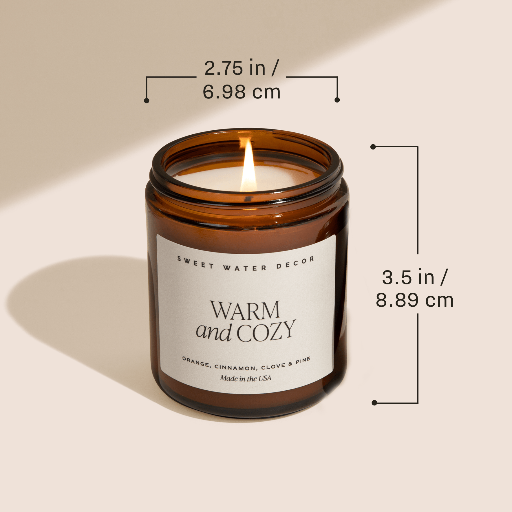 Palo Santo Patchouli Soy Candle - Amber Jar - 9 oz