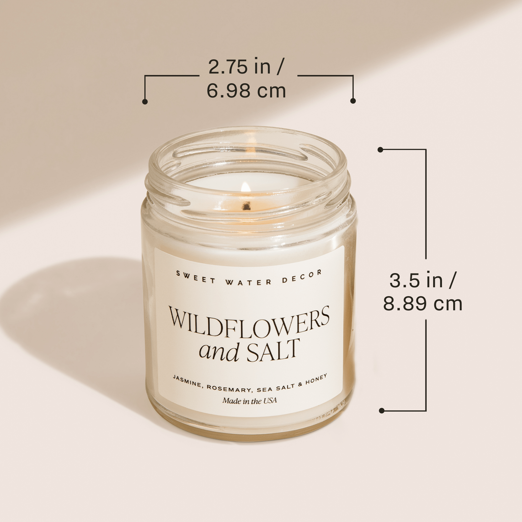 Be Still and Know Soy Candle - Clear Jar - 9 oz (Spa Day)