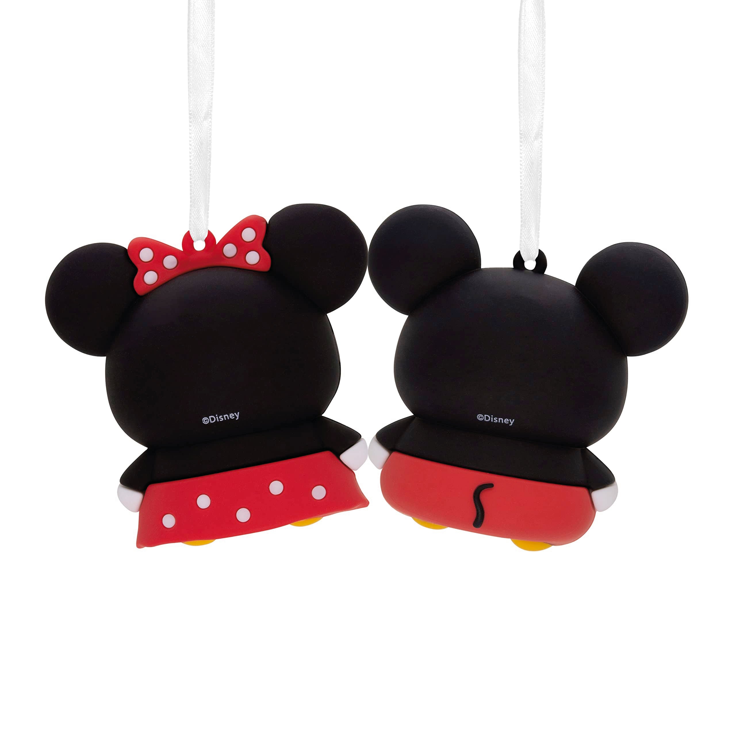 Hallmark Better Together Disney Mickey and Minnie Magnetic Christmas Ornaments, Set of 2