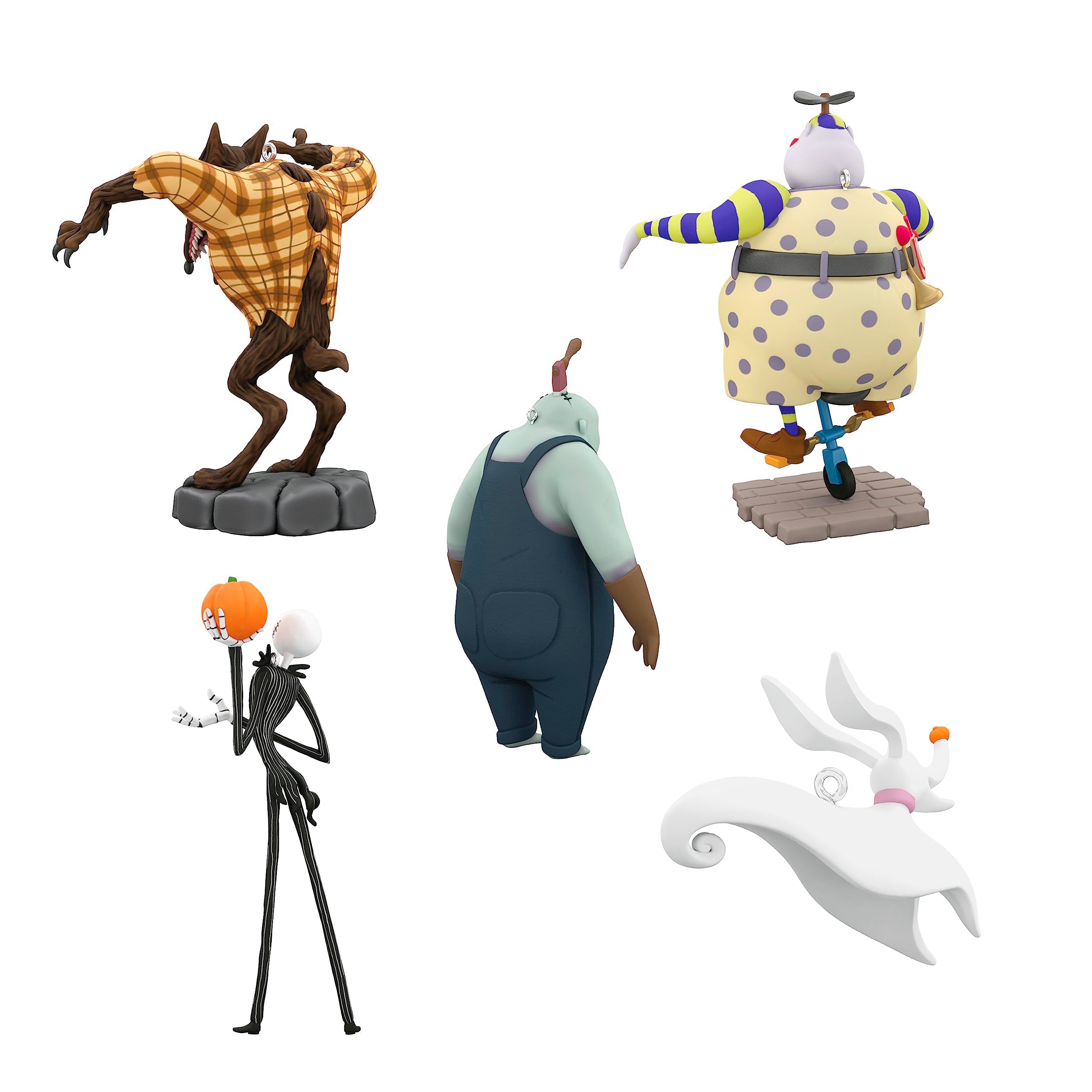 Hallmark Keepsake Halloween Ornament 2023, Disney Tim Burton s The Nightmare Before Christmas Citizens of Halloween Town, Set of