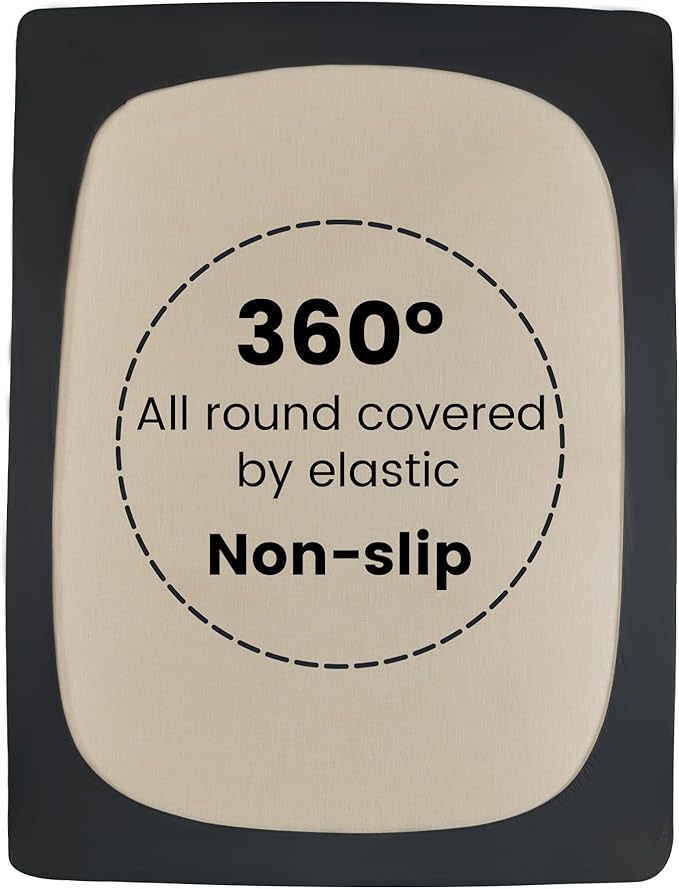 Premium Cooling Mattress Pad Black  for Hot Sleepers
