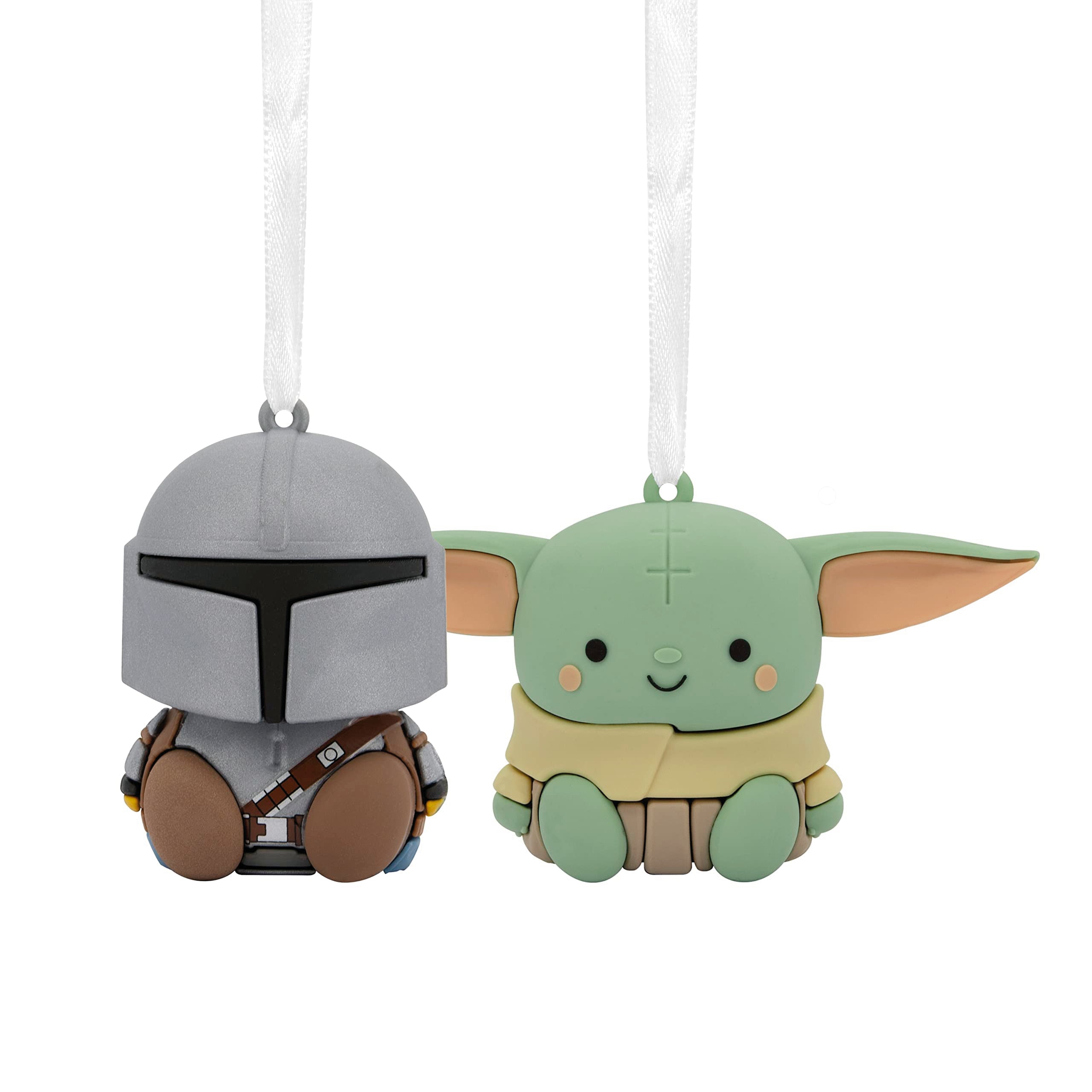 Hallmark Better Together Star Wars: The Mandalorian and Grogu Magnetic Christmas Ornaments, Set of 2, Shatterproof