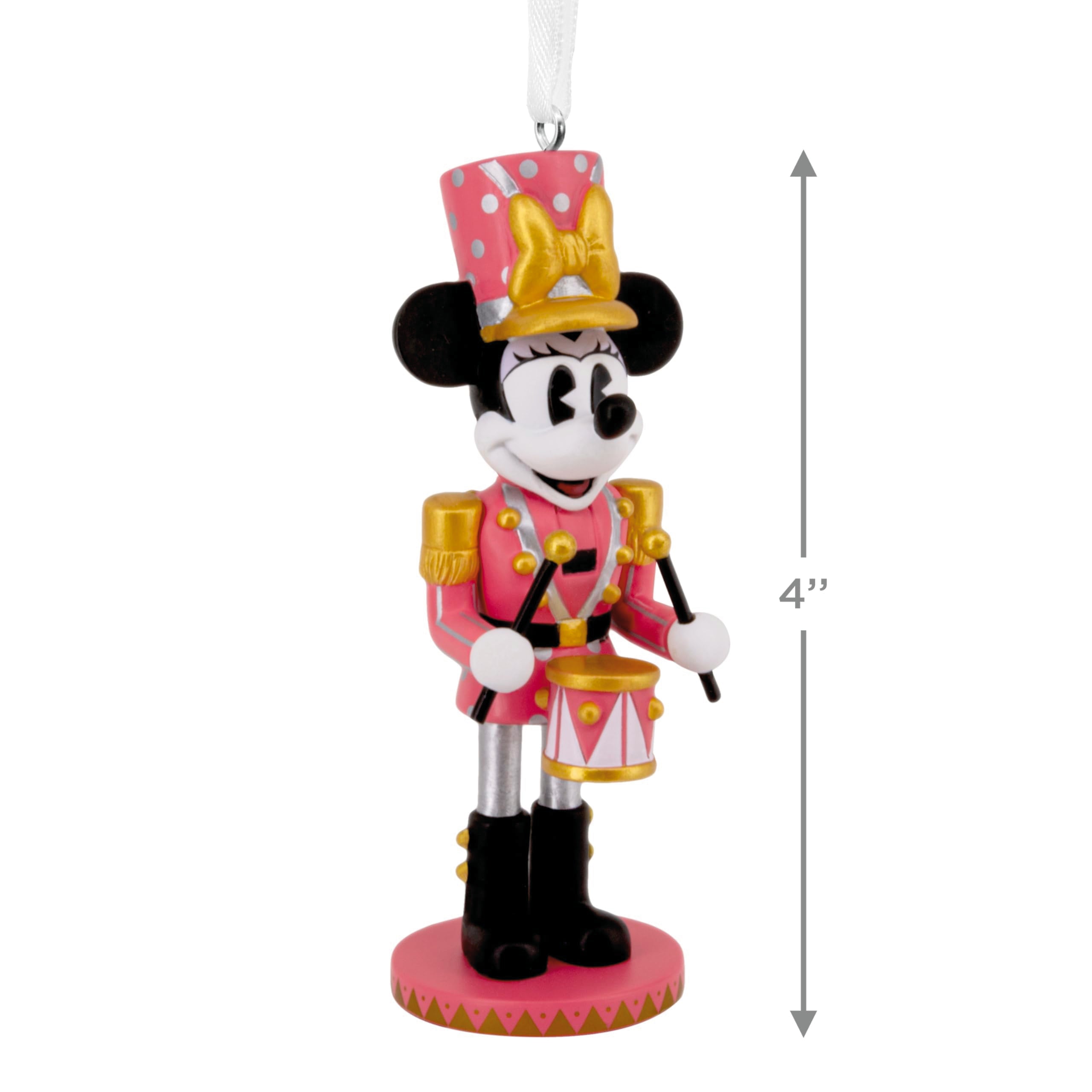 Hallmark Disney Minnie Mouse Nutcracker Ornament - Resin, Nutcracker Minnie, Model 3HCM4690, Perfect Gift for Disney Fans