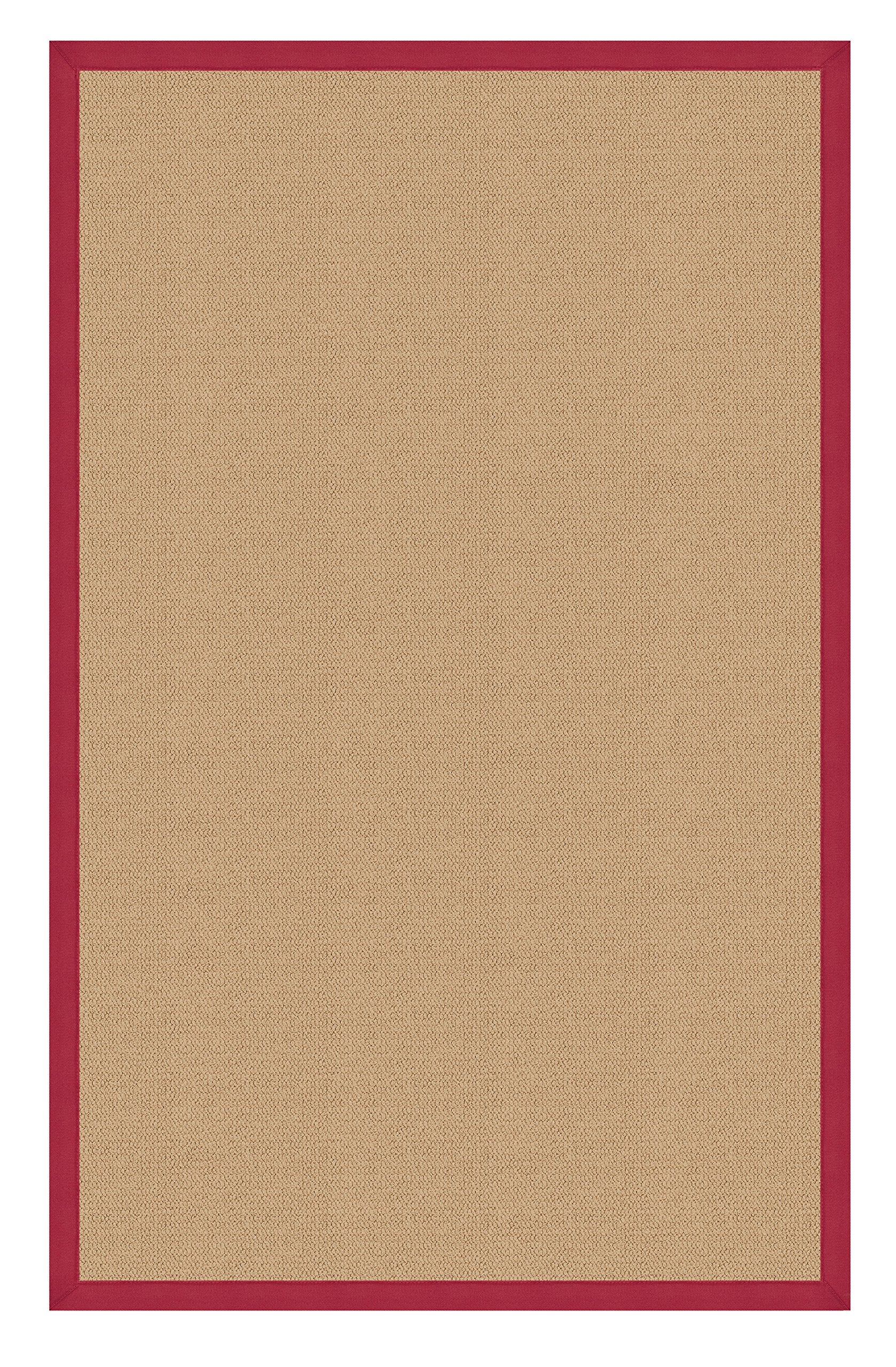 Athena Sisal & Red 8.9x12, Rug