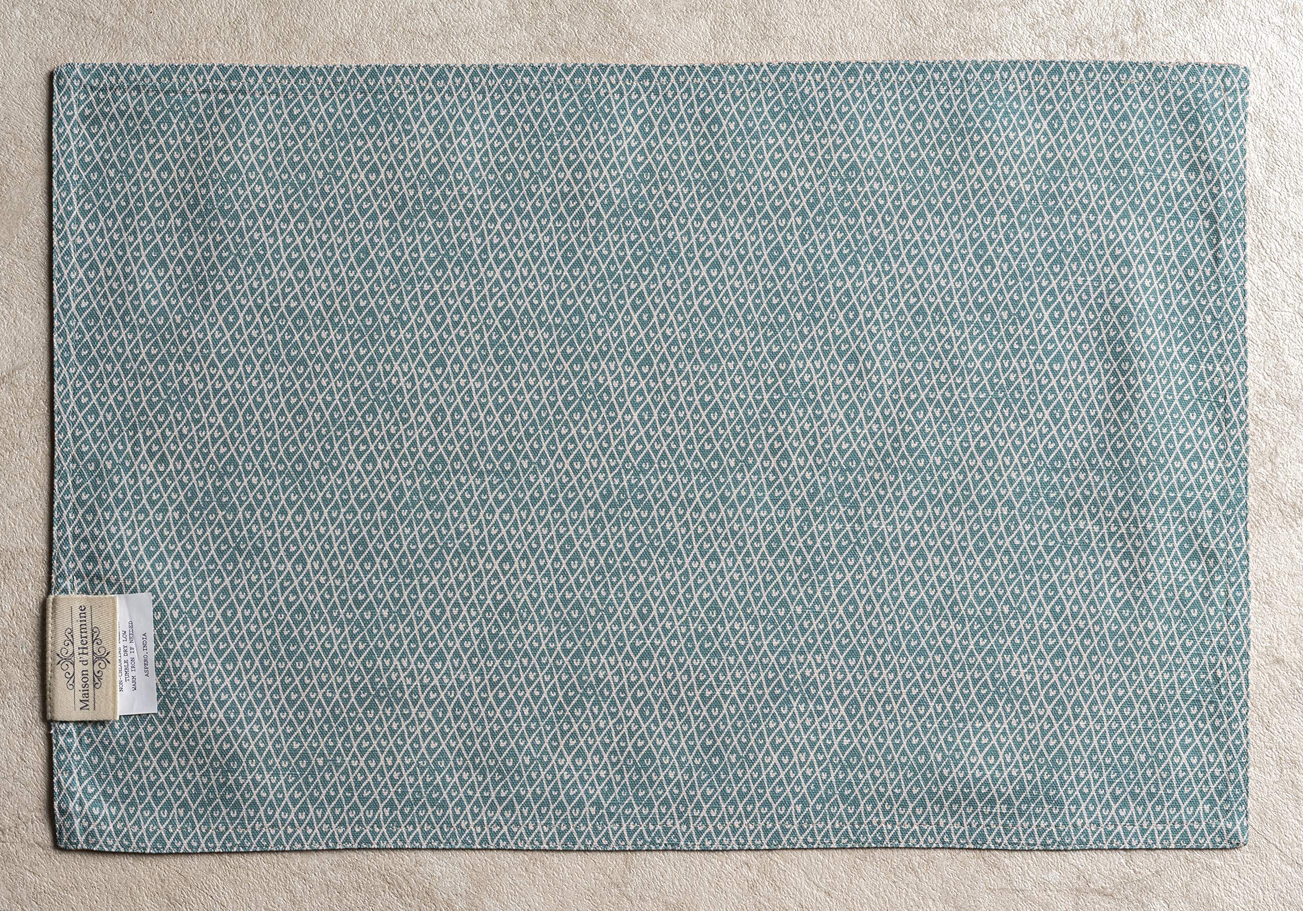 Maison D' Hermine Cloth Placemat 100% Cotton Decorative Washable Table Placemats, Dining, Home, Wedding, Banquet, Buffet, Marqui