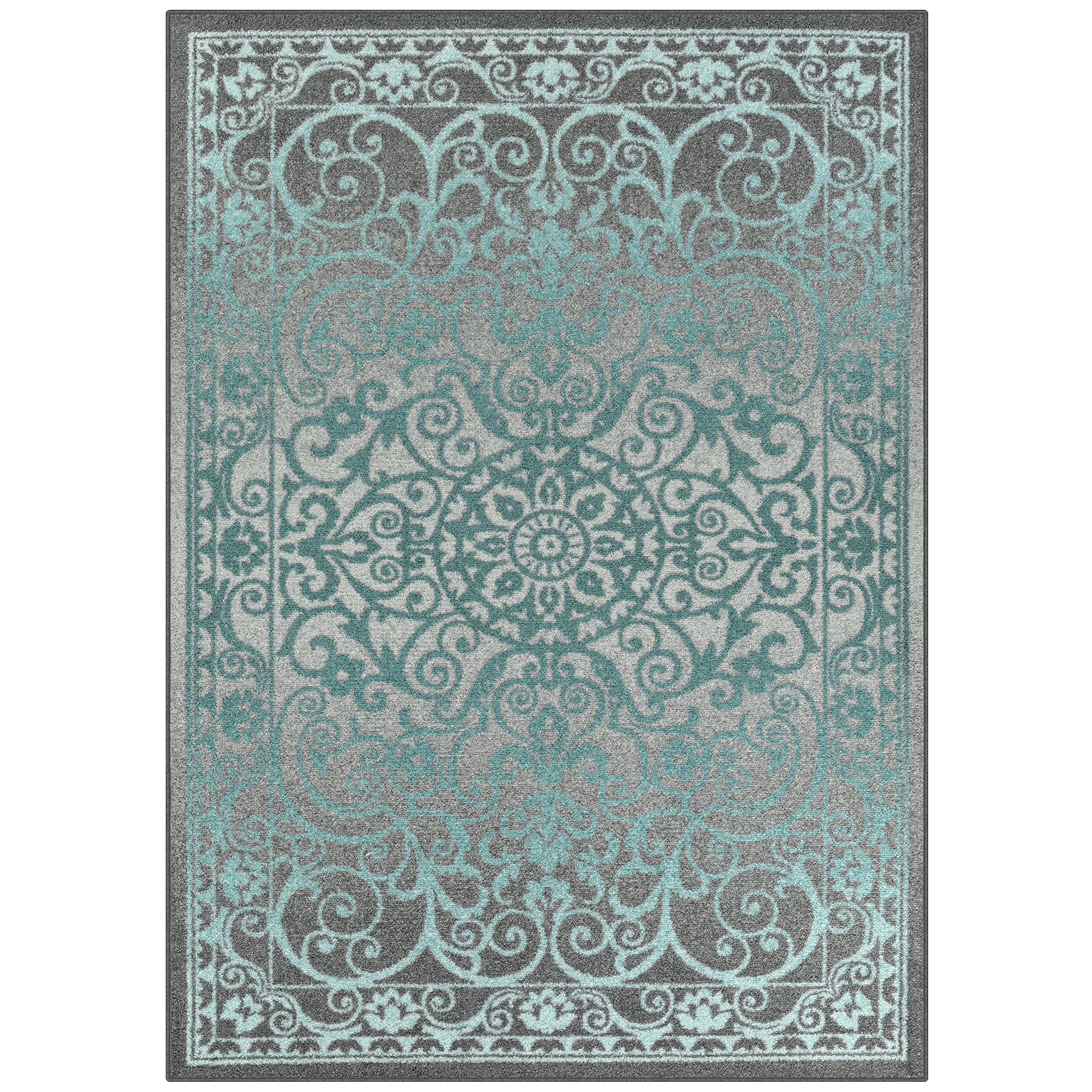 Maples Rugs Area Rug - Pelham 5 x 7 Large Area Rugs [Made in USA] for Living Room, Bedroom, and Dining Room, Wineberry
