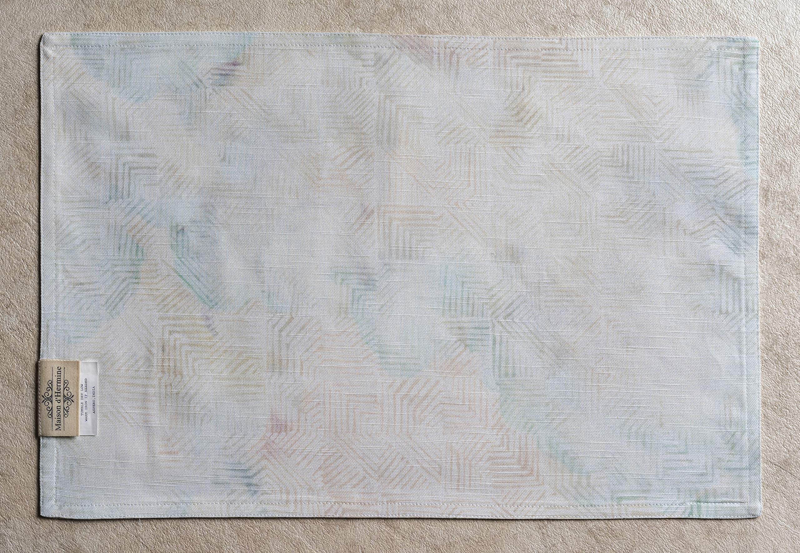 Maison D' Hermine Cloth Placemats 100% Cotton Set Of 4 Decorative Washable Table Placemat For Mothers Day Gifts, Dining, Holiday