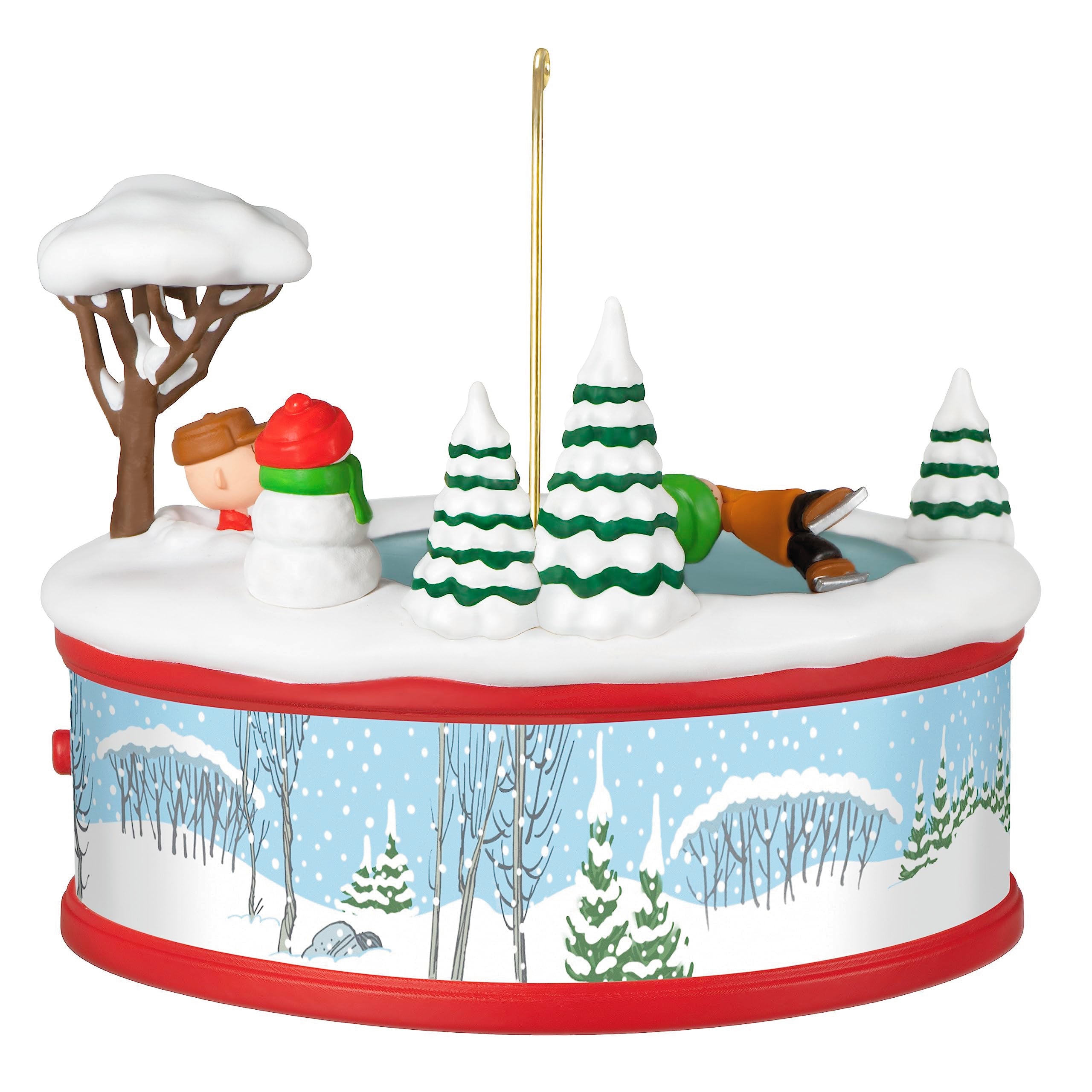 Hallmark Keepsake Christmas Ornament 2023, The Peanuts Gang Christmastime Is Here Musical Ornament With Motion, Gifts for Peanut