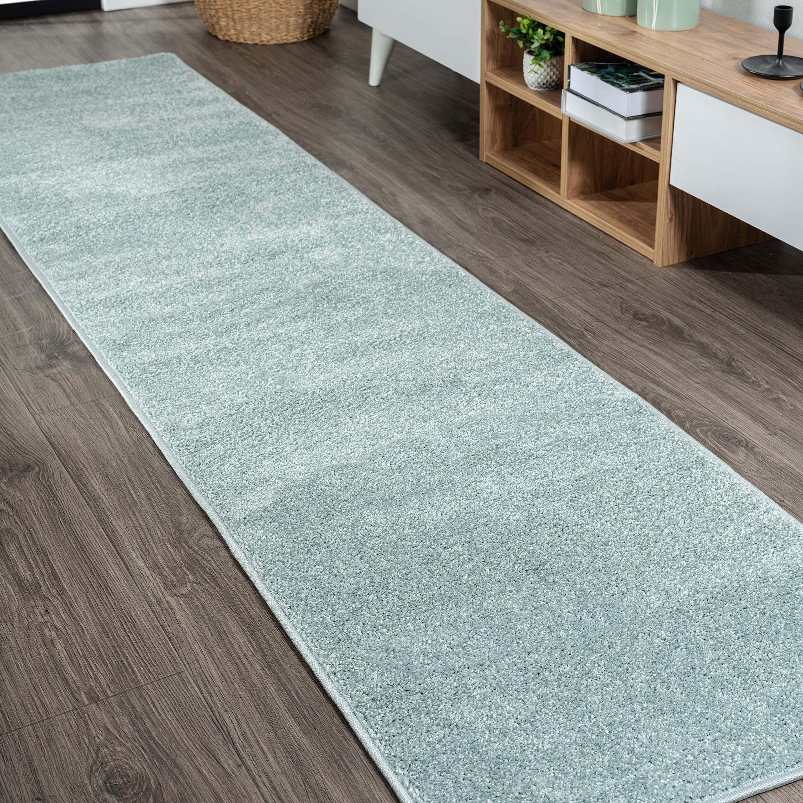 JONATHAN Y SEU100S-28 Haze Solid Low-Pile Indoor Runner-Rug, Coastal, Bohemian, Minimalist Easy-Cleaning,Bedroom,Kitchen,Living 