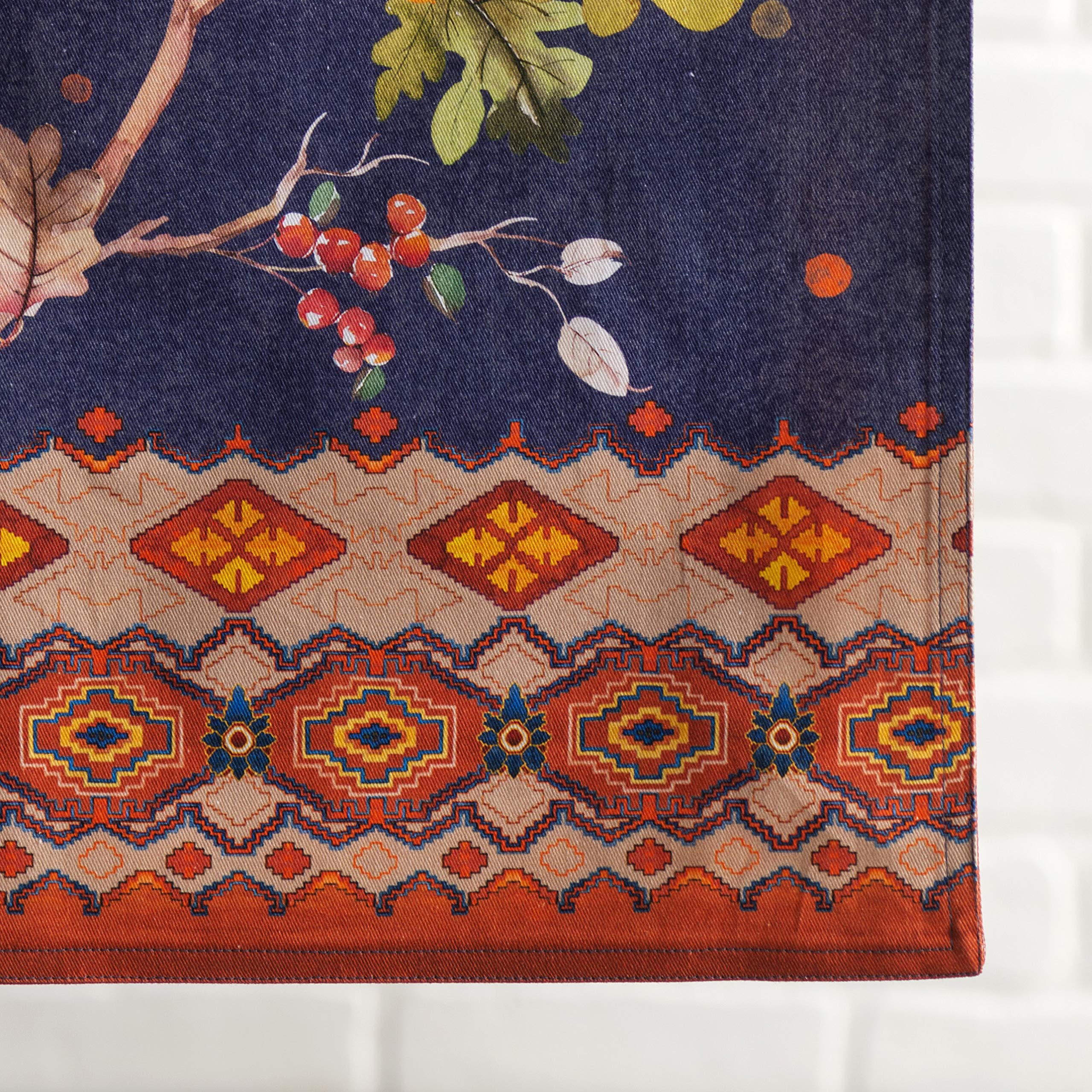 Maison D' Hermine Table Runner 100% Cotton 14.50Inch X 108Inch Decorative Table Runners, Dining, Kitchen, Party, Camping, Kelim