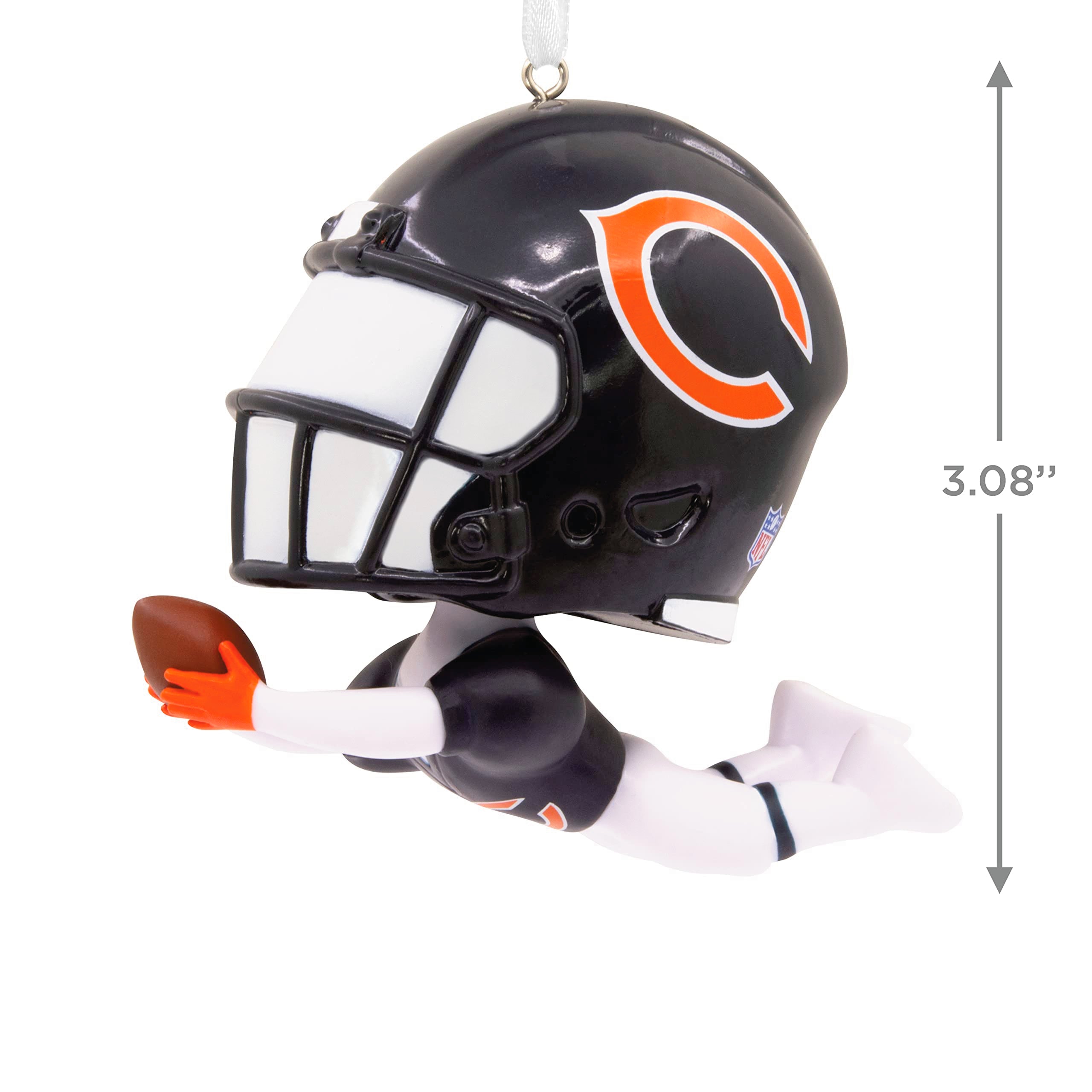 Hallmark NFL Chicago Bears Bouncing Buddy Christmas Ornament