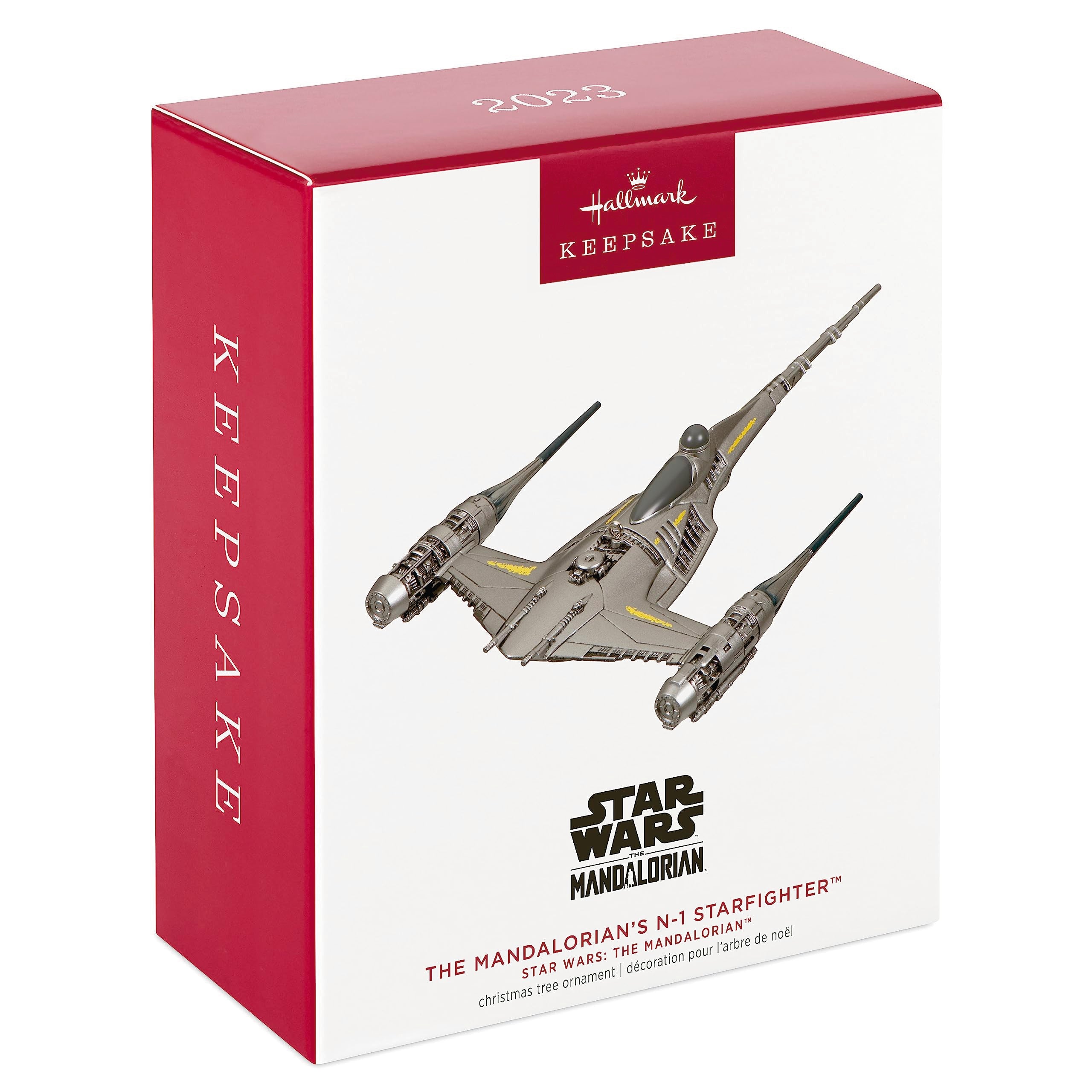 Hallmark Keepsake Christmas Ornament 2023, Star Wars: The Mandalorian The Mandalorian s N-1 Starfighter, Gifts for Star Wars Fan
