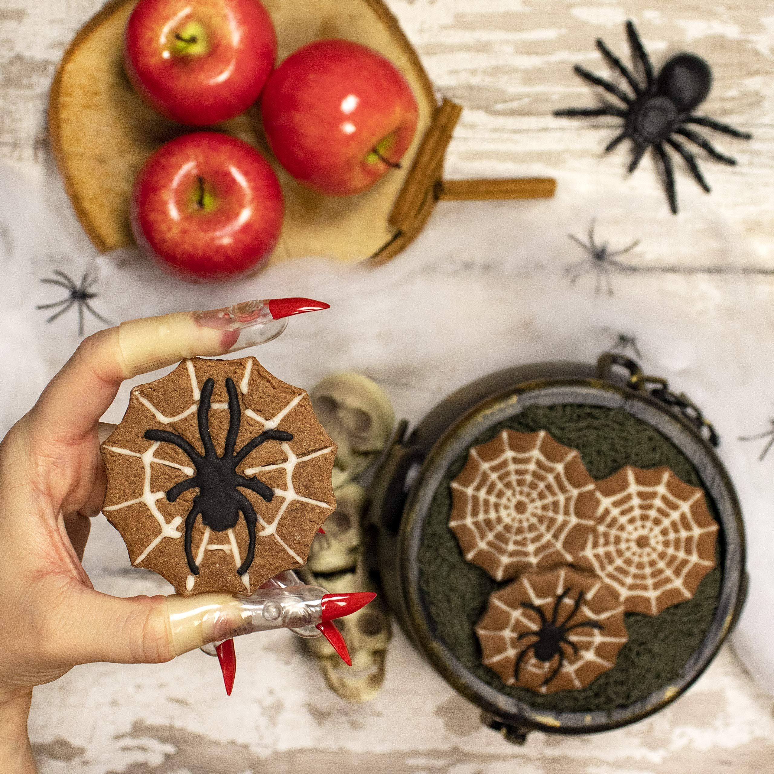 Web With Spider Cookie Cutter, 1 Piece - Bakerlogy